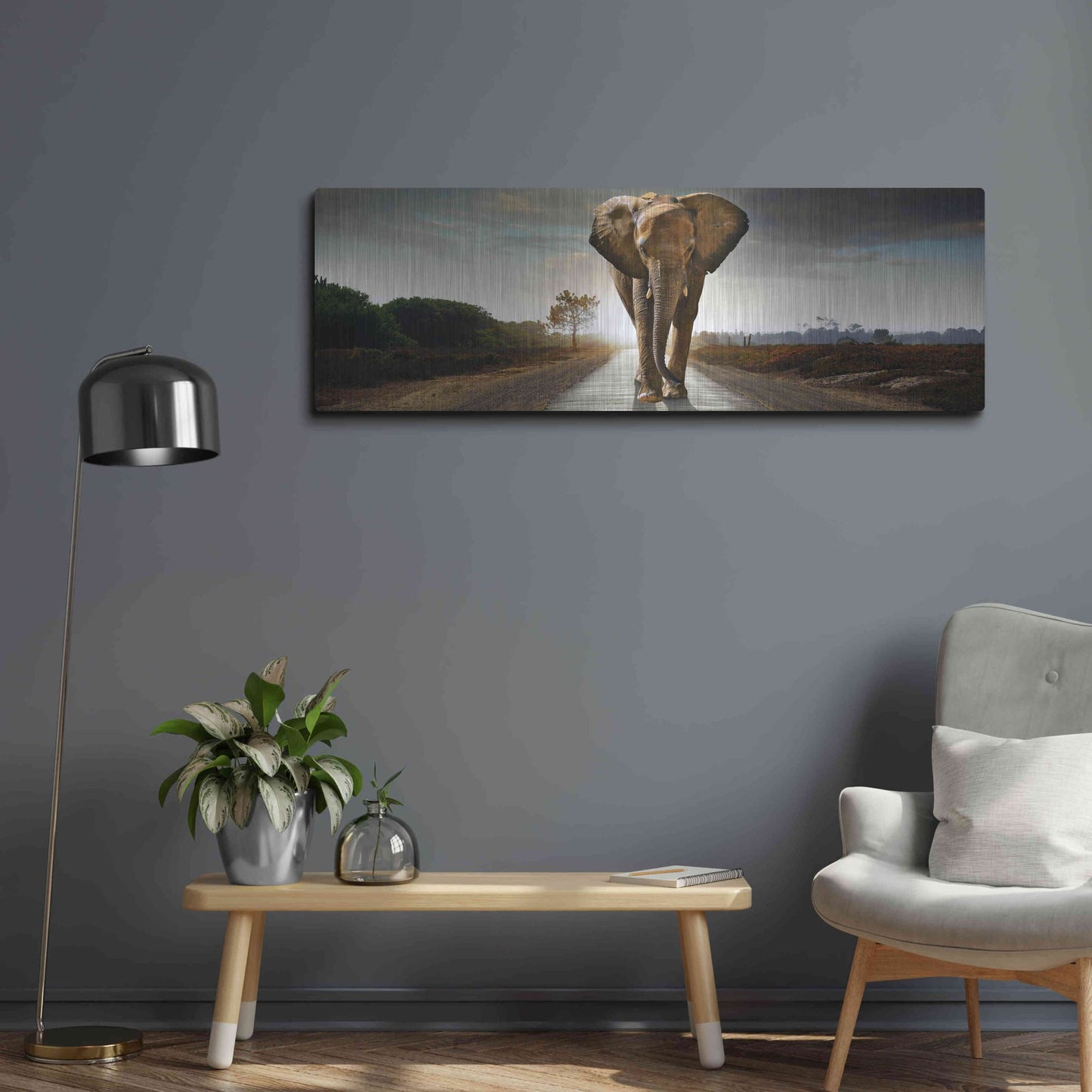 Luxe Metal Art 'Bigger Than Life' by Luxe Portfolio, Metal Wall Art,48x16