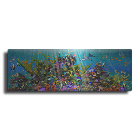 Luxe Metal Art 'The Reef Panoramic' by Enright, Metal Wall Art