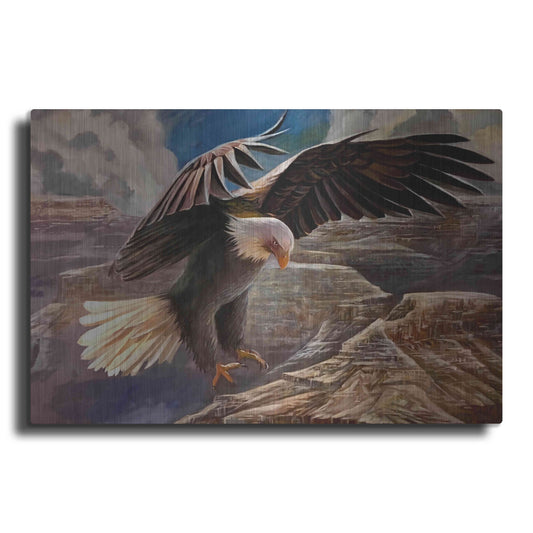 Luxe Metal Art 'Eternal Freedom Eagle 2' by Enright, Metal Wall Art