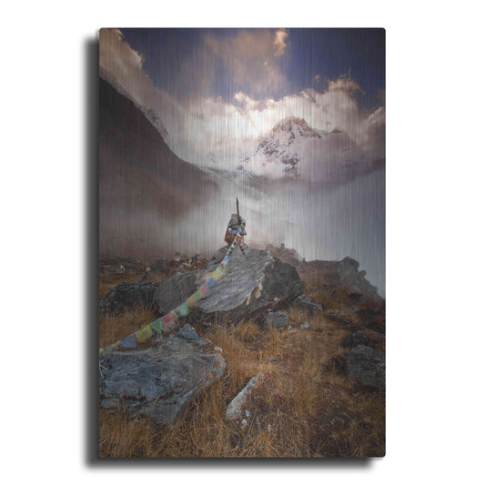 Luxe Metal Art 'Annapurna South' by Everlook Photography, Metal Wall Art