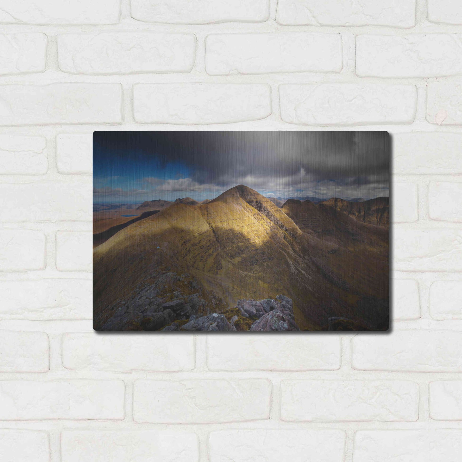 Luxe Metal Art 'Beinn Alligin' by Everlook Photography, Metal Wall Art,16x12