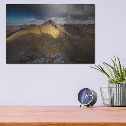 Luxe Metal Art 'Beinn Alligin' by Everlook Photography, Metal Wall Art,16x12
