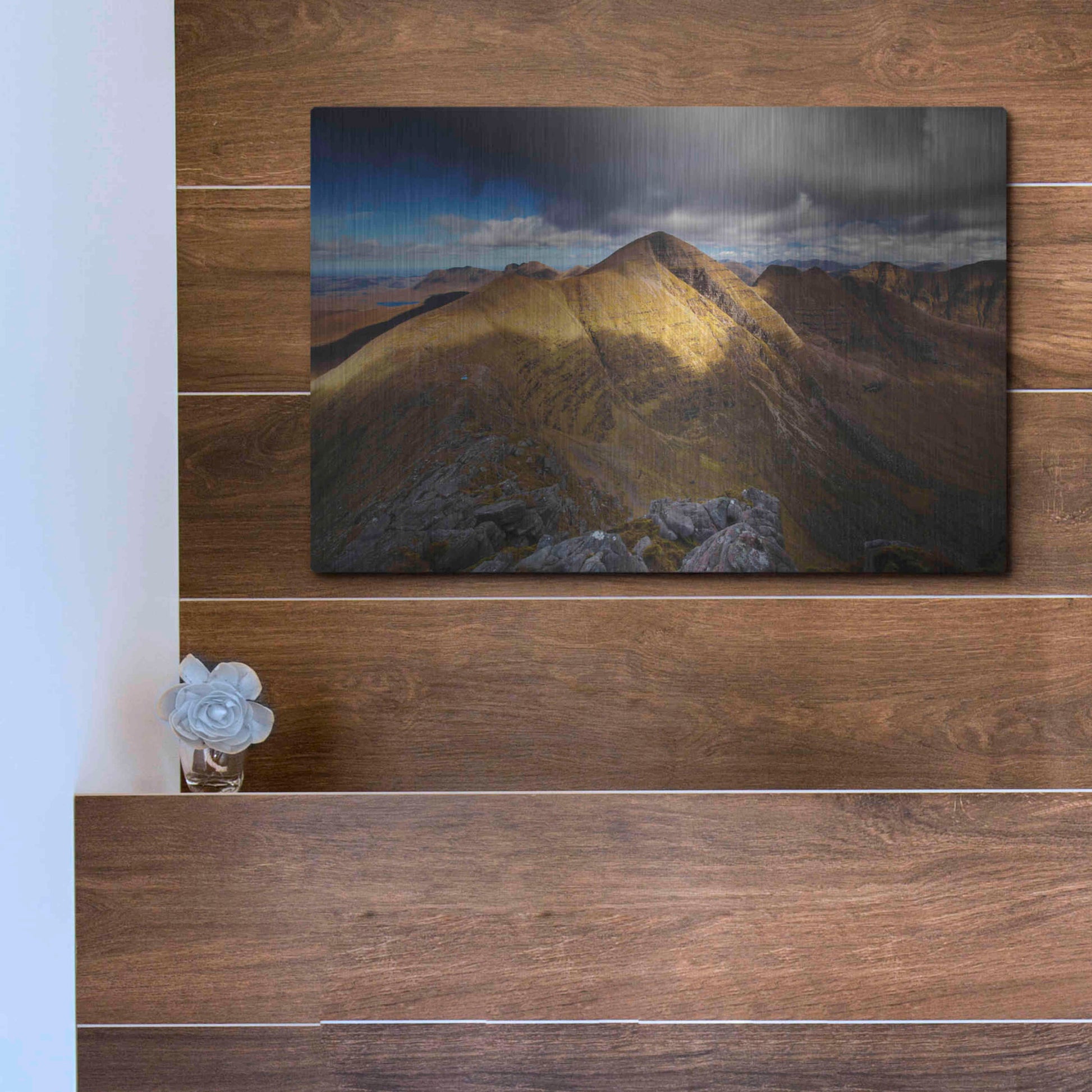 Luxe Metal Art 'Beinn Alligin' by Everlook Photography, Metal Wall Art,16x12