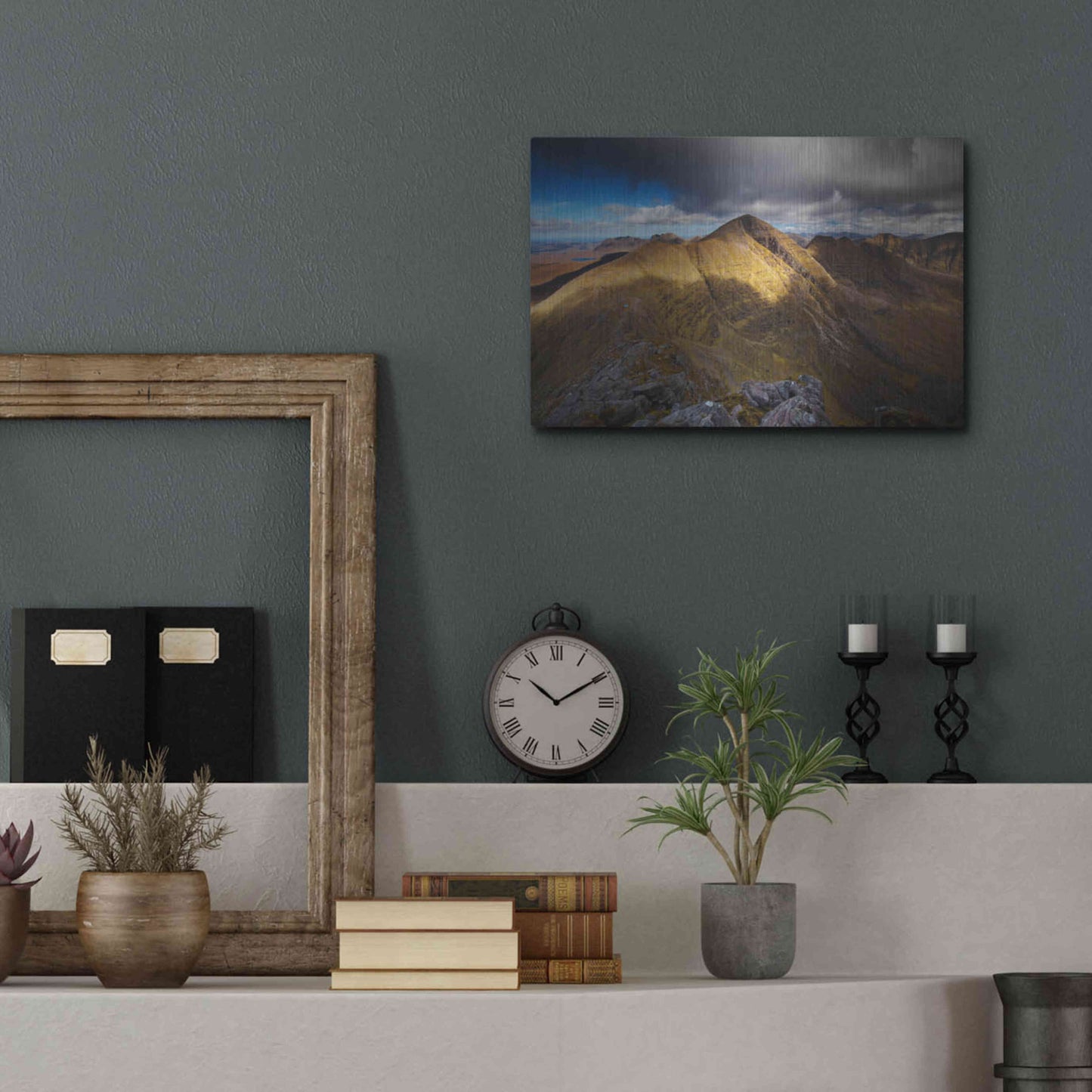 Luxe Metal Art 'Beinn Alligin' by Everlook Photography, Metal Wall Art,16x12