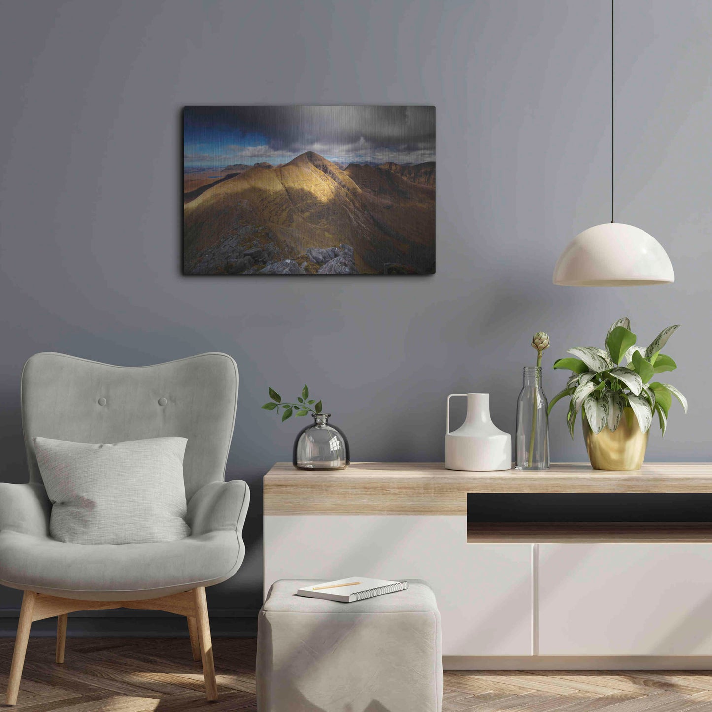 Luxe Metal Art 'Beinn Alligin' by Everlook Photography, Metal Wall Art,24x16