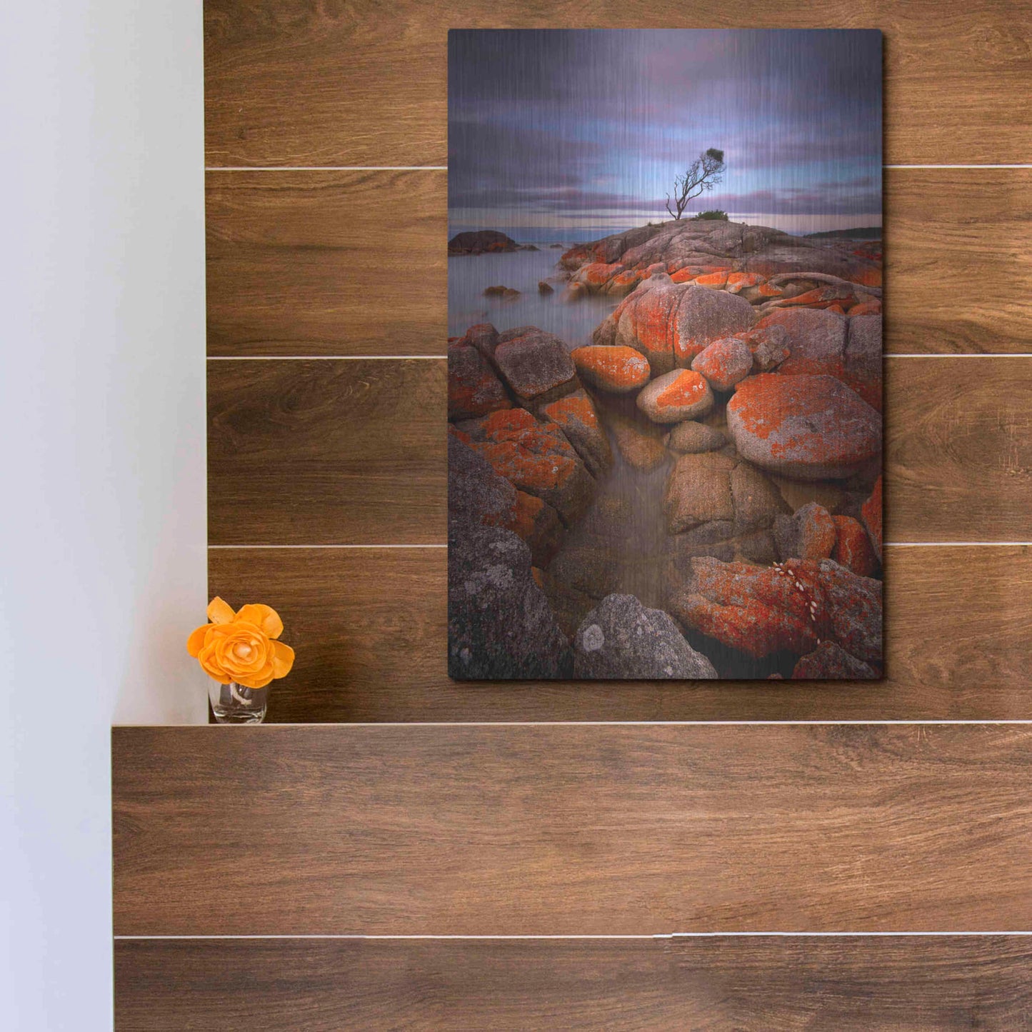 Luxe Metal Art 'Binalong Bay' by Everlook Photography, Metal Wall Art,12x16