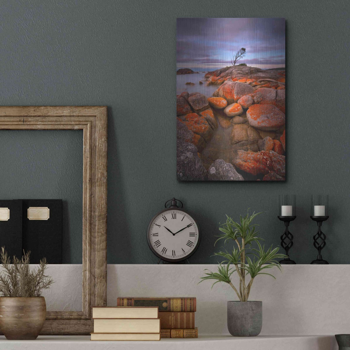 Luxe Metal Art 'Binalong Bay' by Everlook Photography, Metal Wall Art,12x16