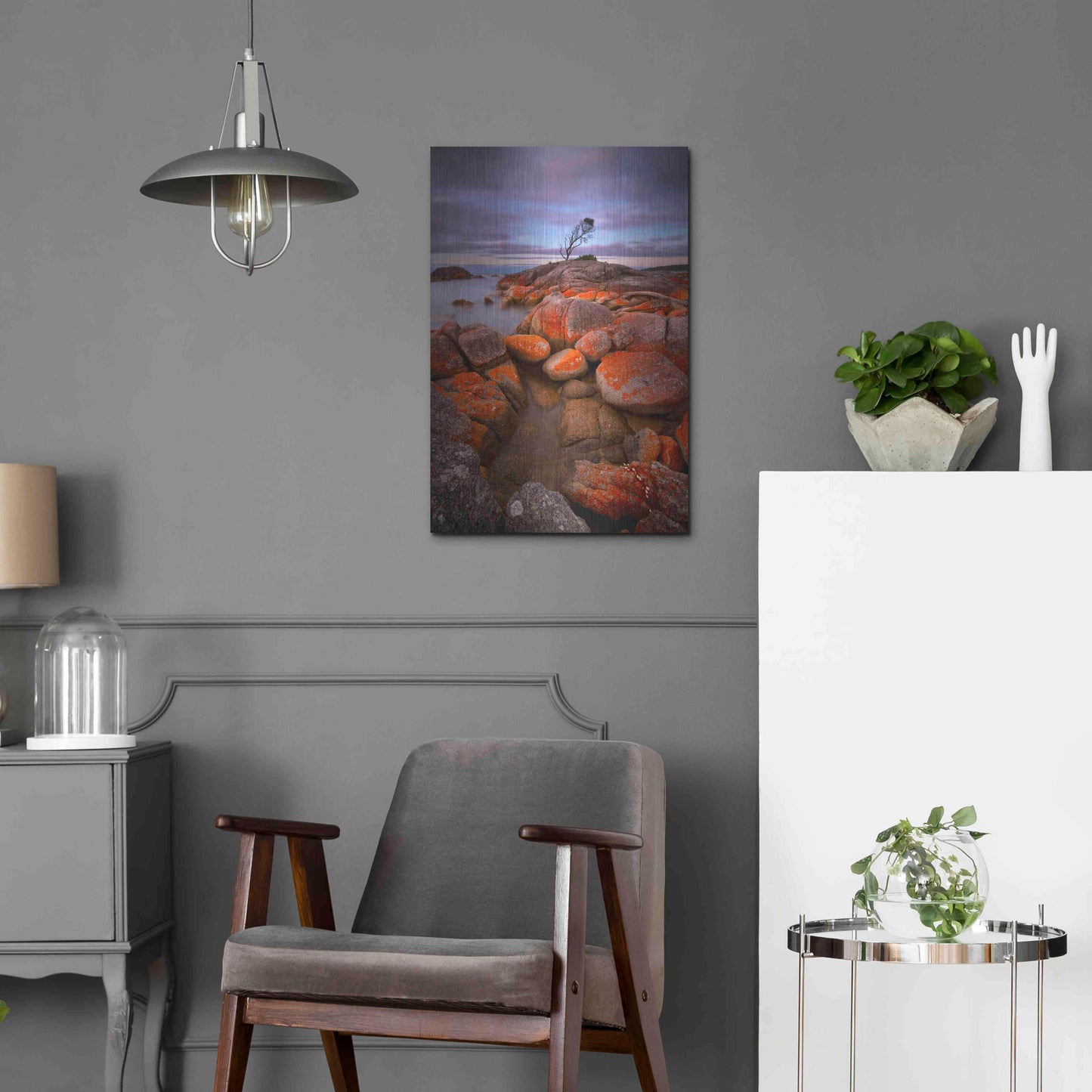 Luxe Metal Art 'Binalong Bay' by Everlook Photography, Metal Wall Art,16x24