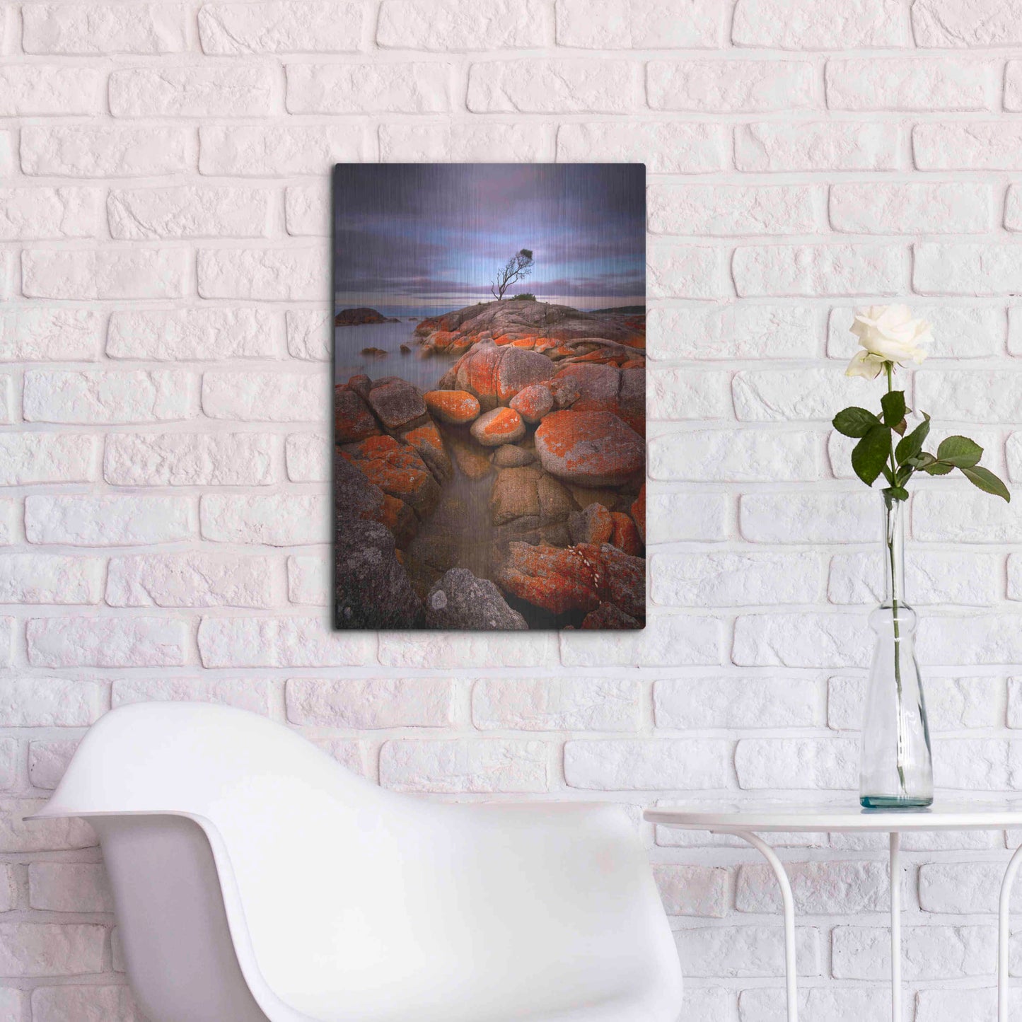 Luxe Metal Art 'Binalong Bay' by Everlook Photography, Metal Wall Art,16x24