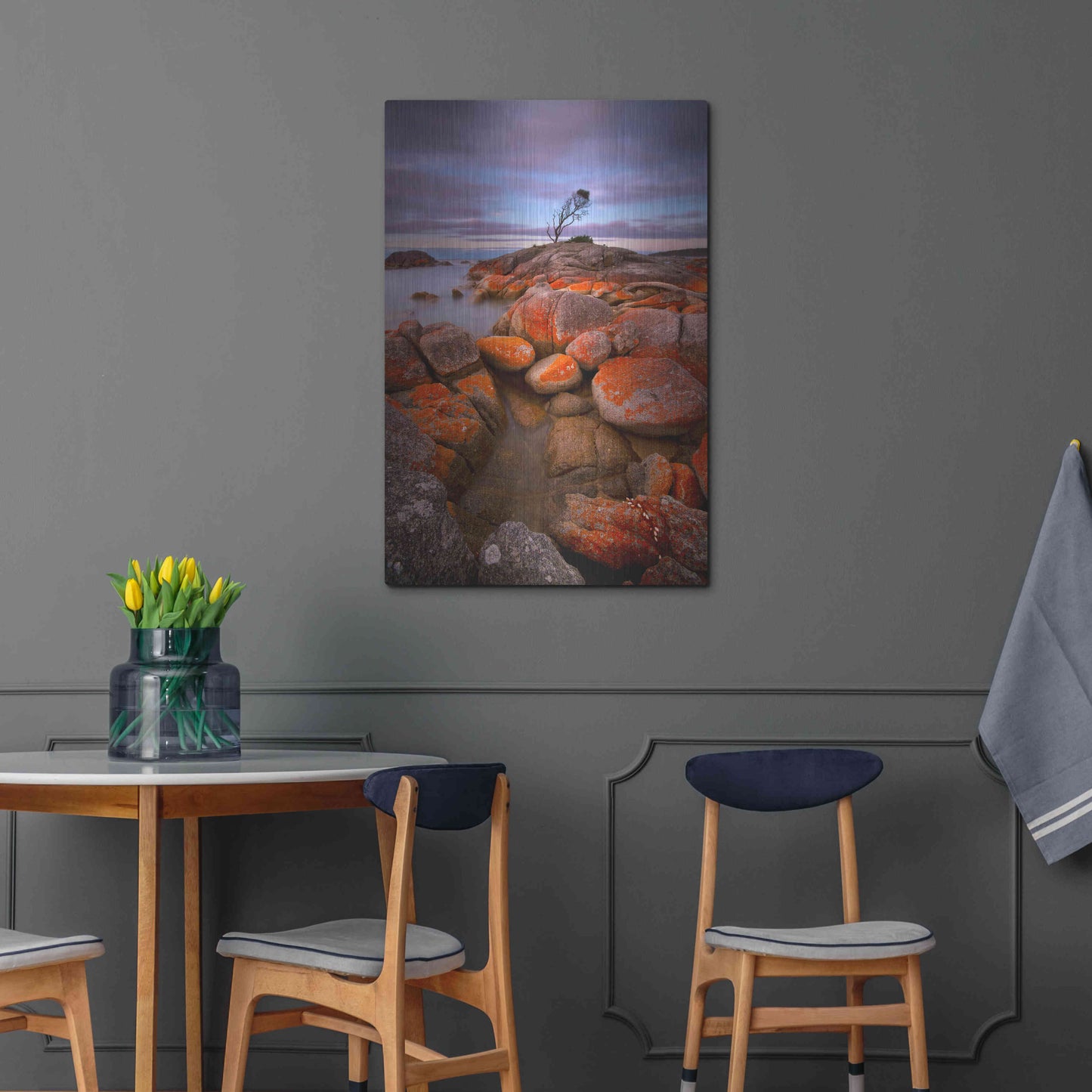 Luxe Metal Art 'Binalong Bay' by Everlook Photography, Metal Wall Art,24x36