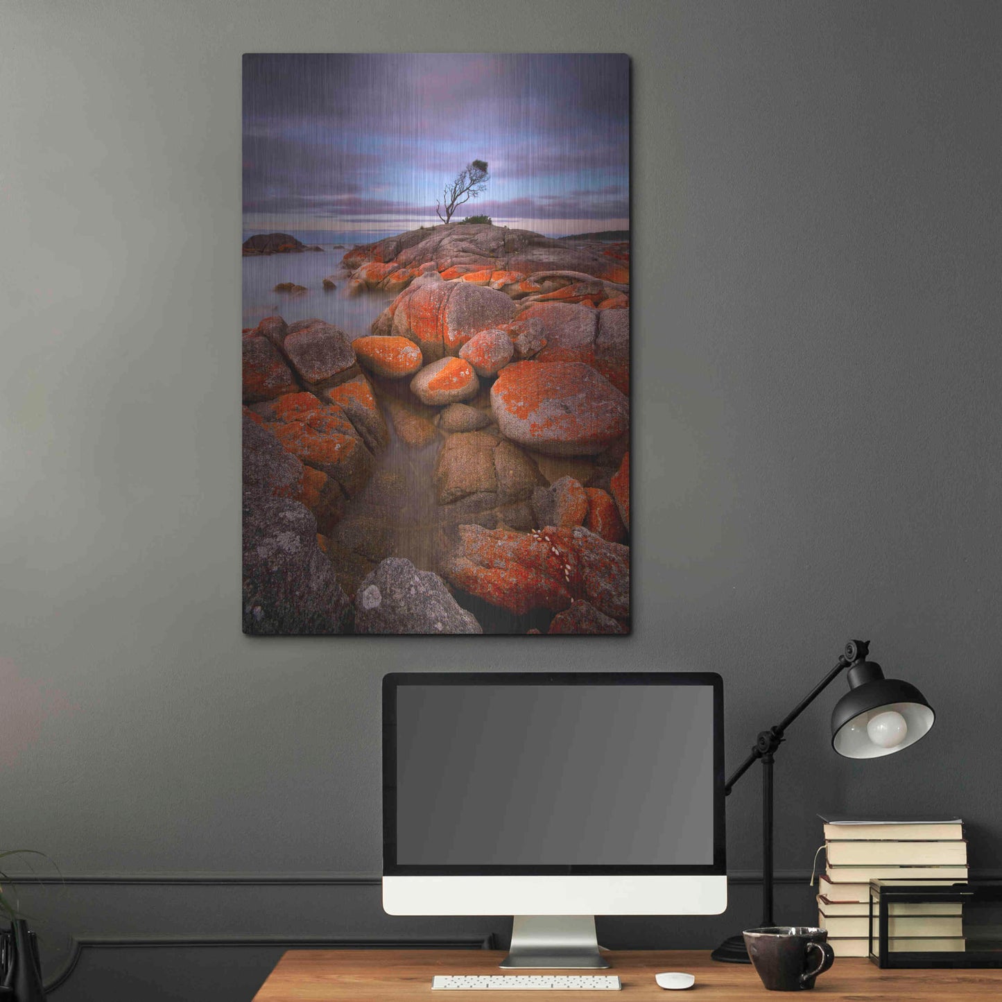 Luxe Metal Art 'Binalong Bay' by Everlook Photography, Metal Wall Art,24x36