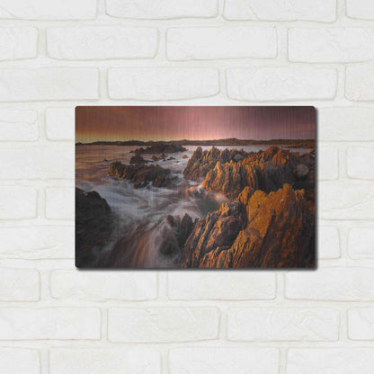 Luxe Metal Art 'Couta Rocks' by Everlook Photography, Metal Wall Art,16x12