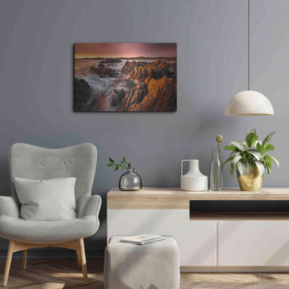 Luxe Metal Art 'Couta Rocks' by Everlook Photography, Metal Wall Art,24x16