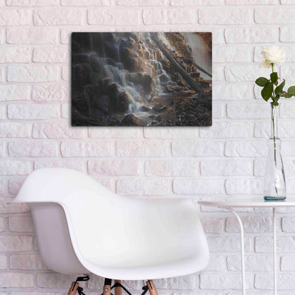 Luxe Metal Art 'Dip Falls' by Everlook Photography, Metal Wall Art,24x16