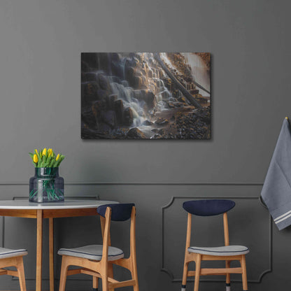 Luxe Metal Art 'Dip Falls' by Everlook Photography, Metal Wall Art,36x24