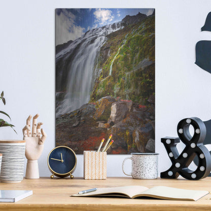 Luxe Metal Art 'Dynjandi' by Everlook Photography, Metal Wall Art,12x16