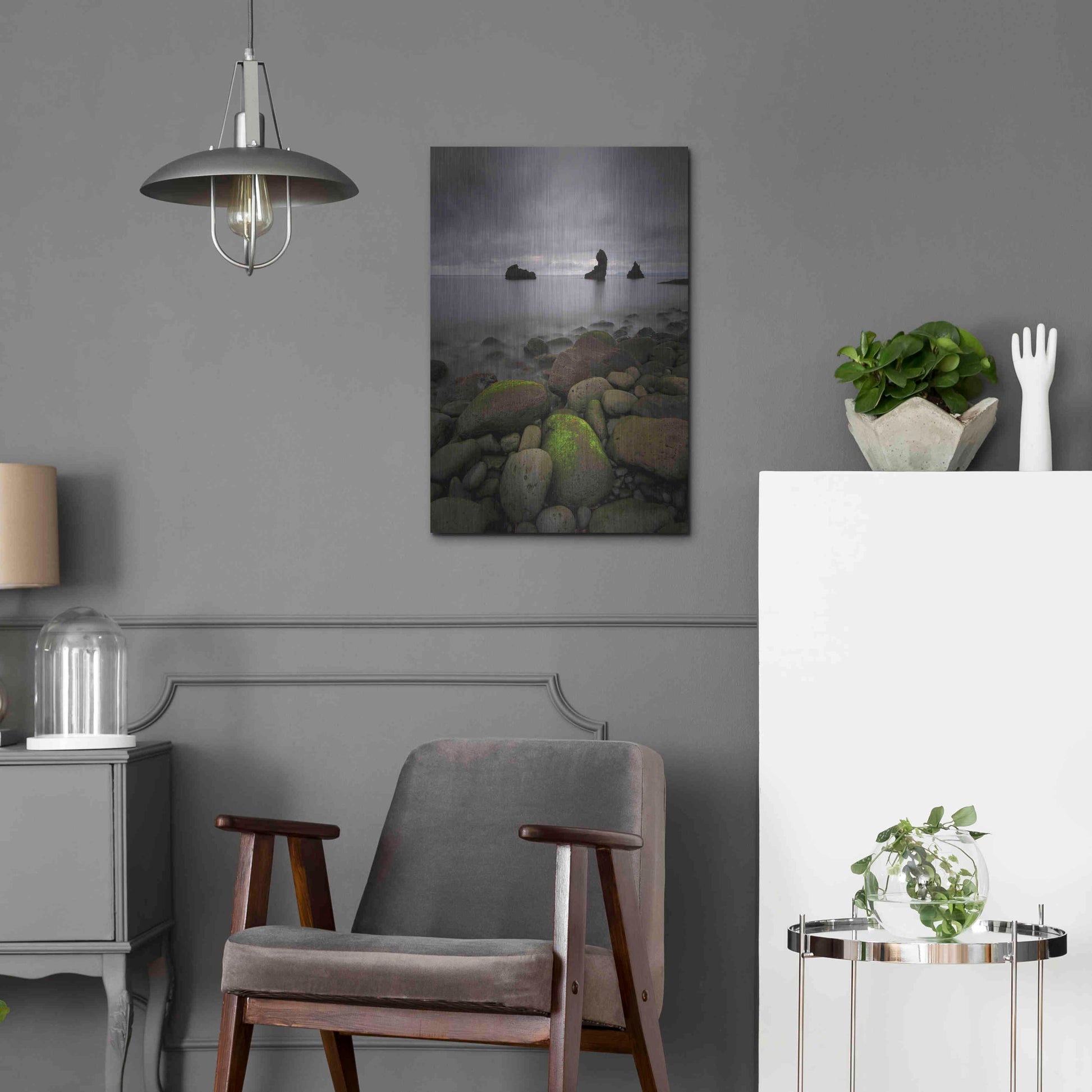 Luxe Metal Art 'Heimaey' by Everlook Photography, Metal Wall Art,16x24