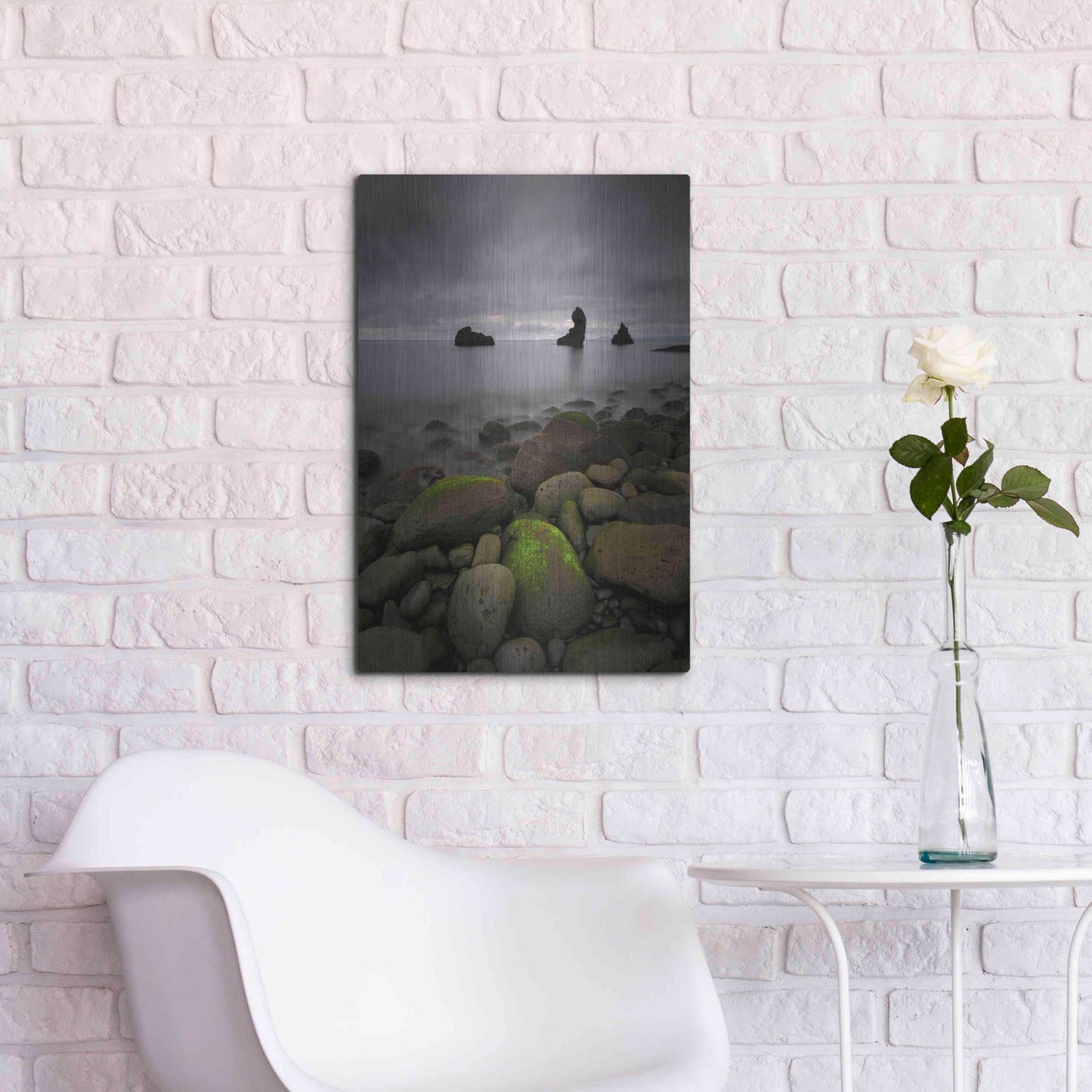 Luxe Metal Art 'Heimaey' by Everlook Photography, Metal Wall Art,16x24