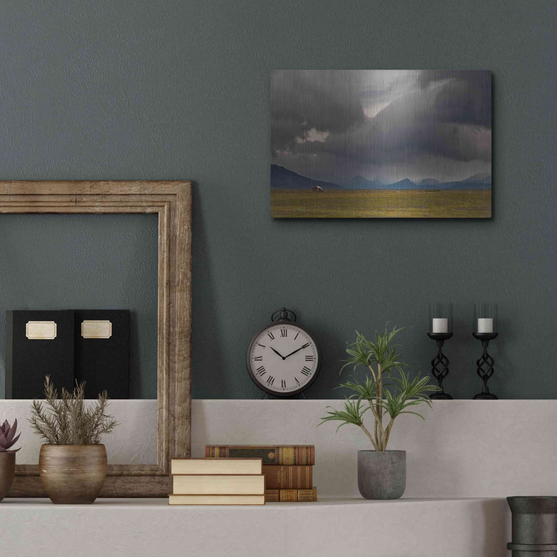 Luxe Metal Art 'Icelandic Barn' by Everlook Photography, Metal Wall Art,16x12