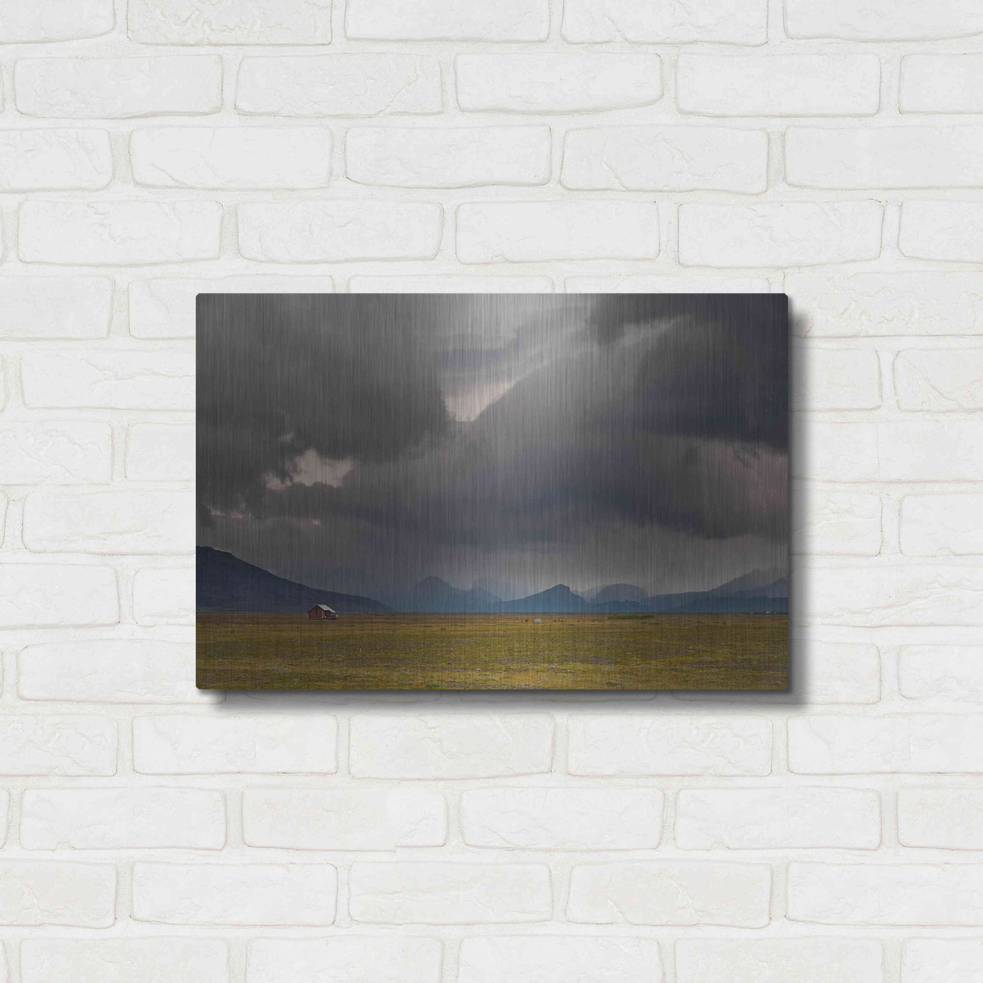 Luxe Metal Art 'Icelandic Barn' by Everlook Photography, Metal Wall Art,24x16