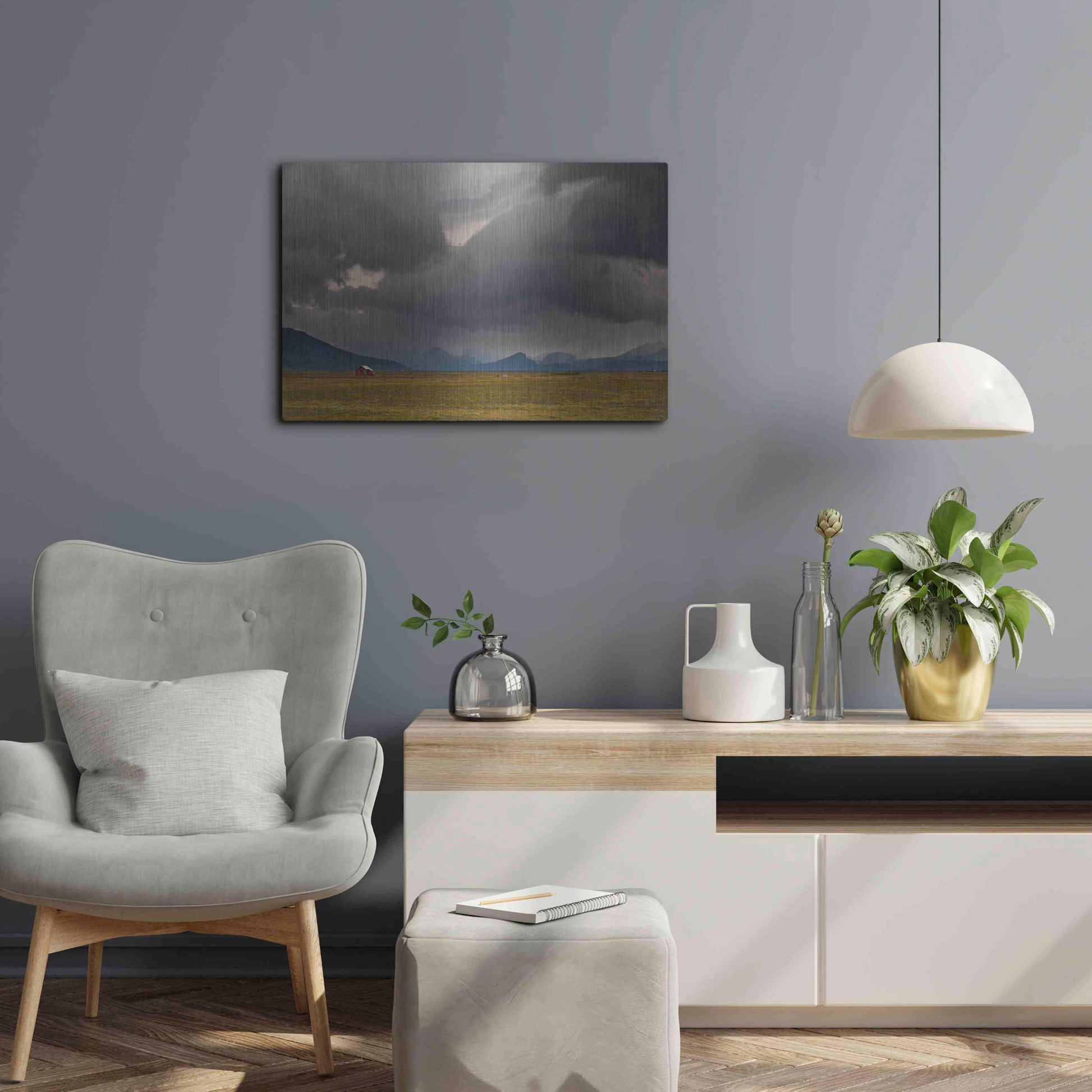 Luxe Metal Art 'Icelandic Barn' by Everlook Photography, Metal Wall Art,24x16