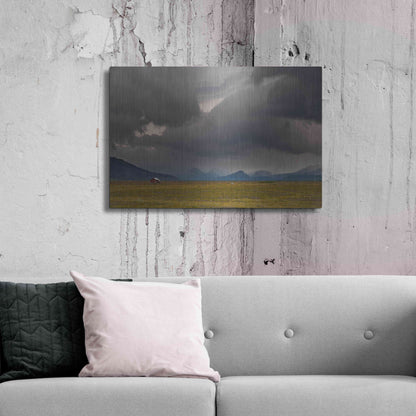 Luxe Metal Art 'Icelandic Barn' by Everlook Photography, Metal Wall Art,36x24