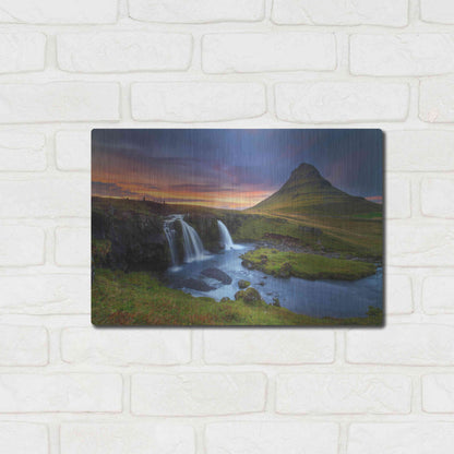 Luxe Metal Art 'Kirkjufell' by Everlook Photography, Metal Wall Art,16x12