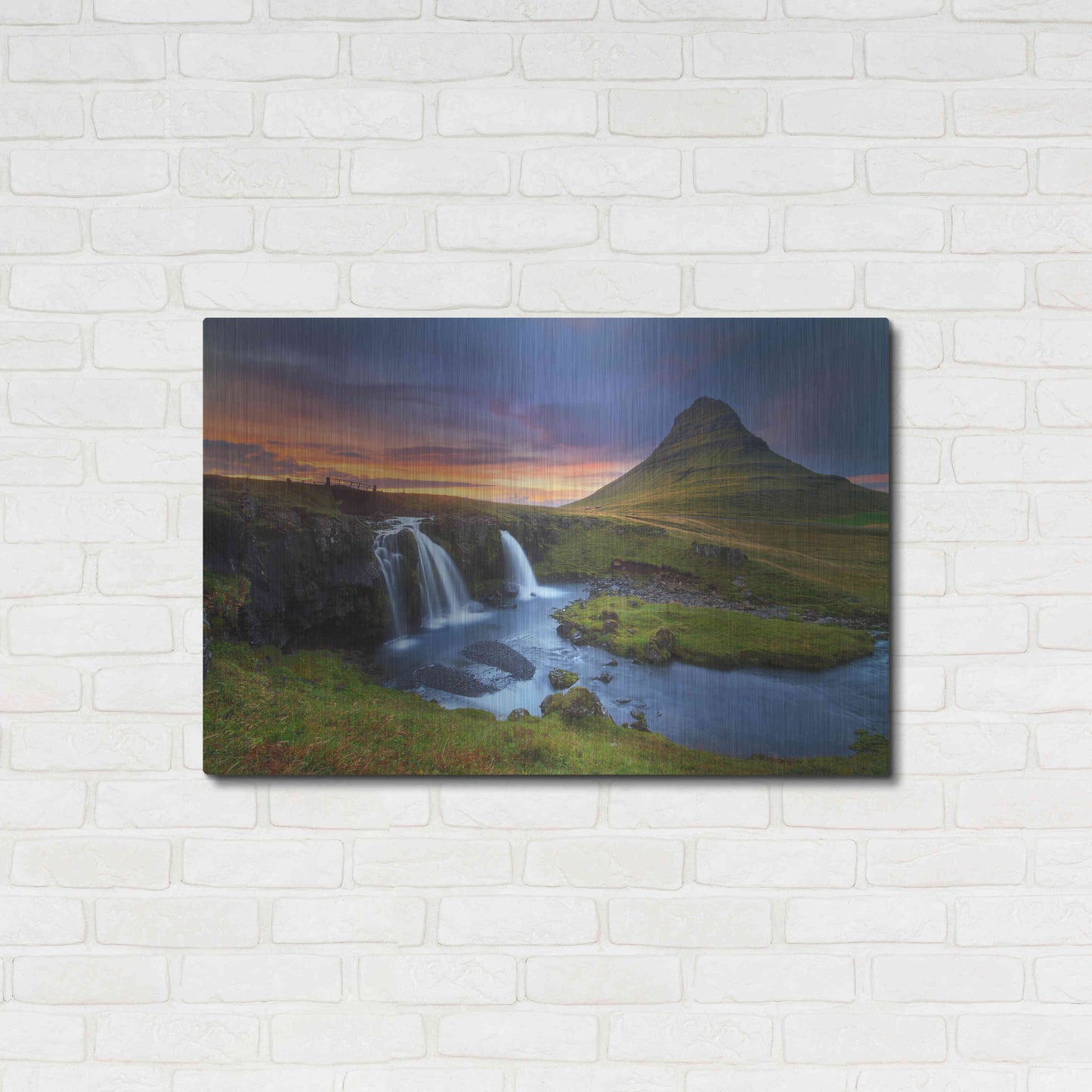 Luxe Metal Art 'Kirkjufell' by Everlook Photography, Metal Wall Art,36x24