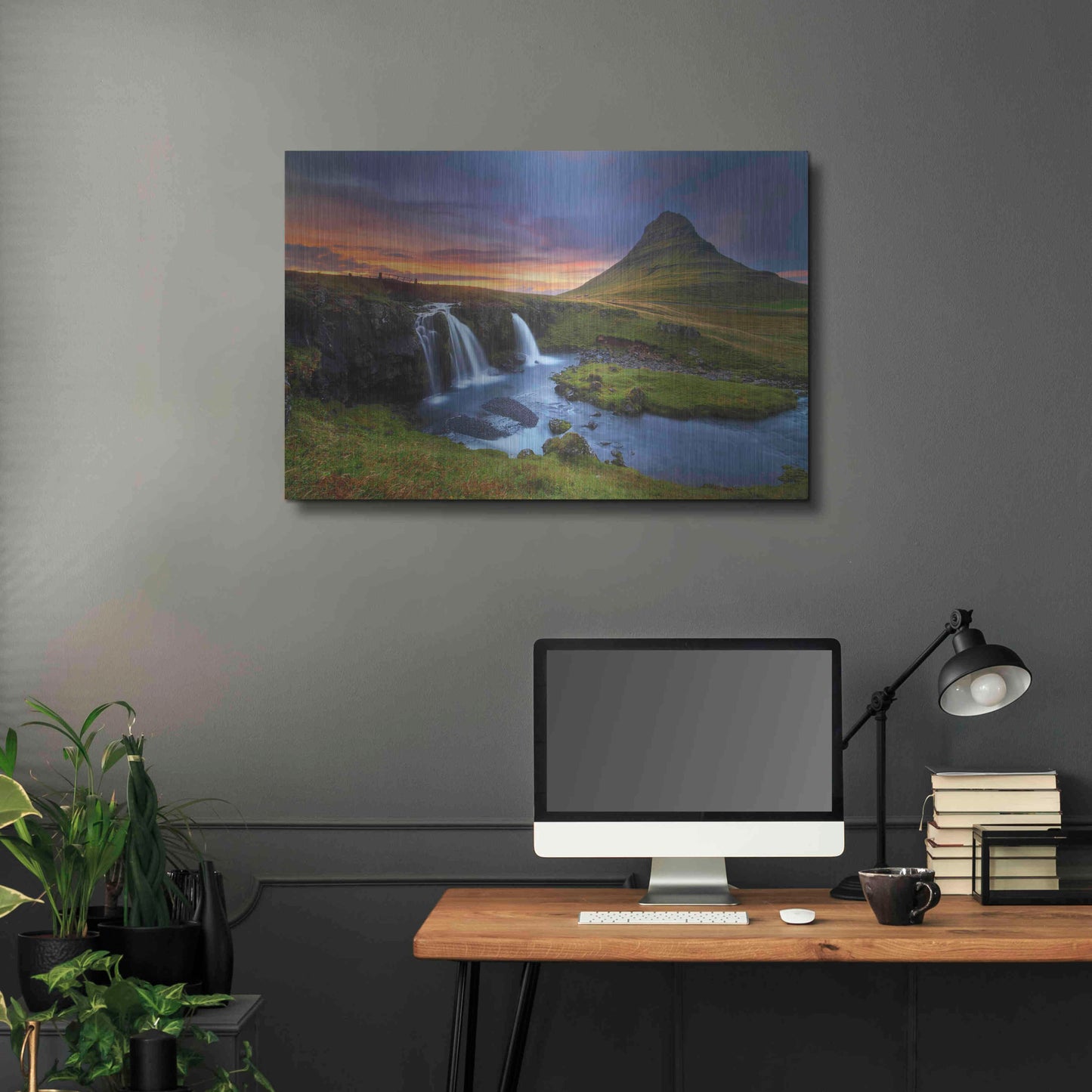 Luxe Metal Art 'Kirkjufell' by Everlook Photography, Metal Wall Art,36x24