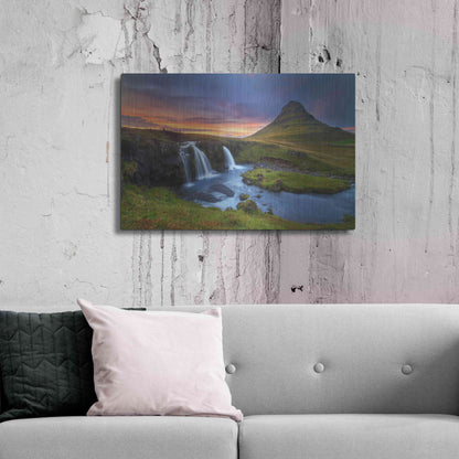 Luxe Metal Art 'Kirkjufell' by Everlook Photography, Metal Wall Art,36x24