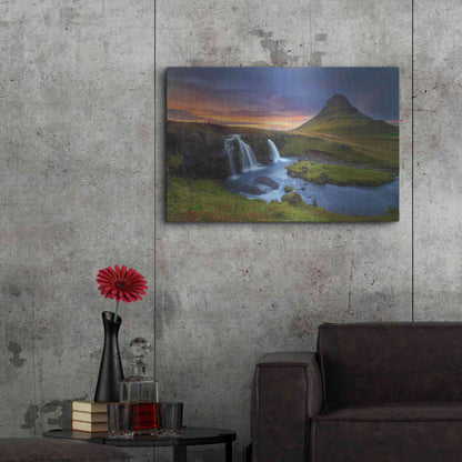 Luxe Metal Art 'Kirkjufell' by Everlook Photography, Metal Wall Art,36x24