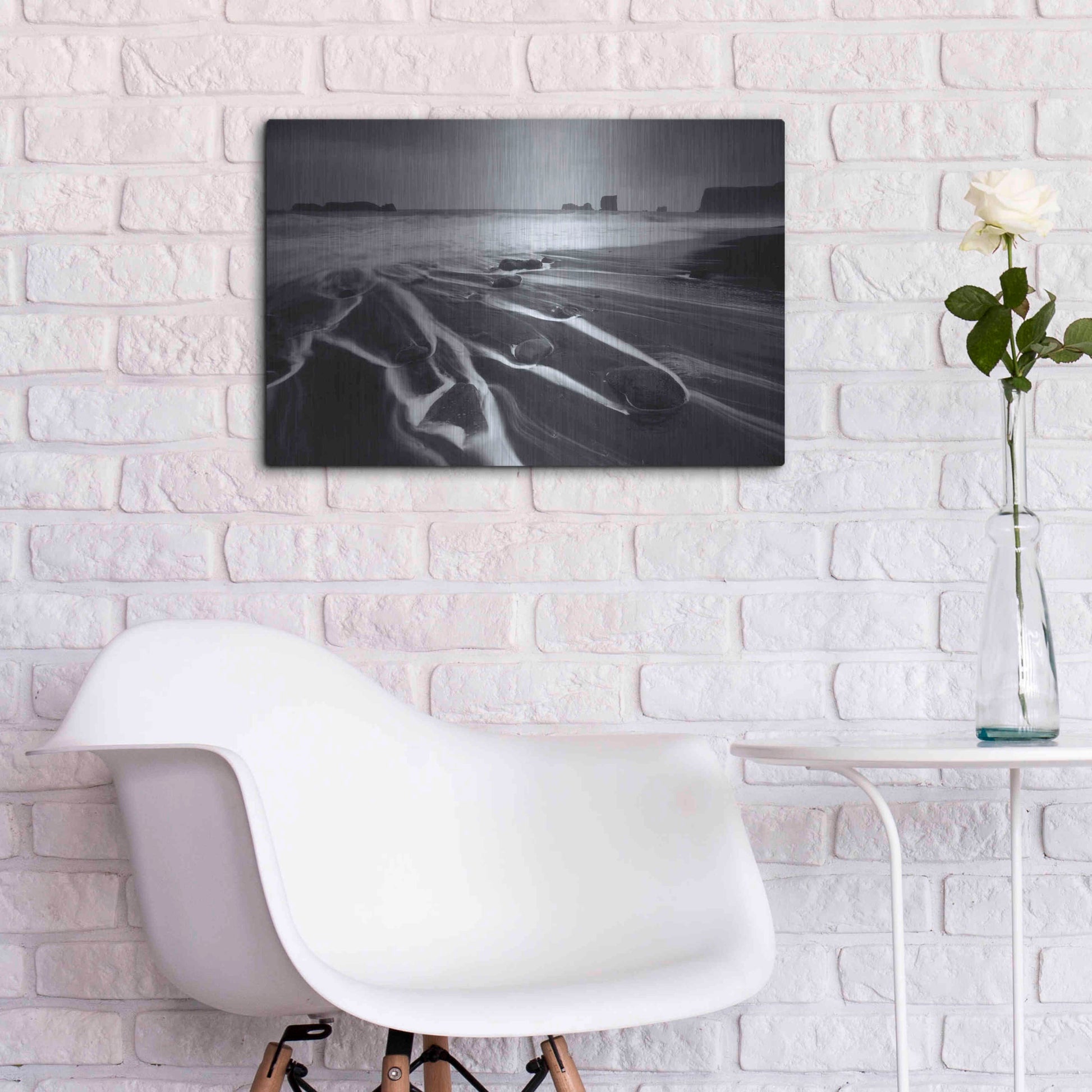 Luxe Metal Art 'Kirkjufjara' by Everlook Photography, Metal Wall Art,24x16