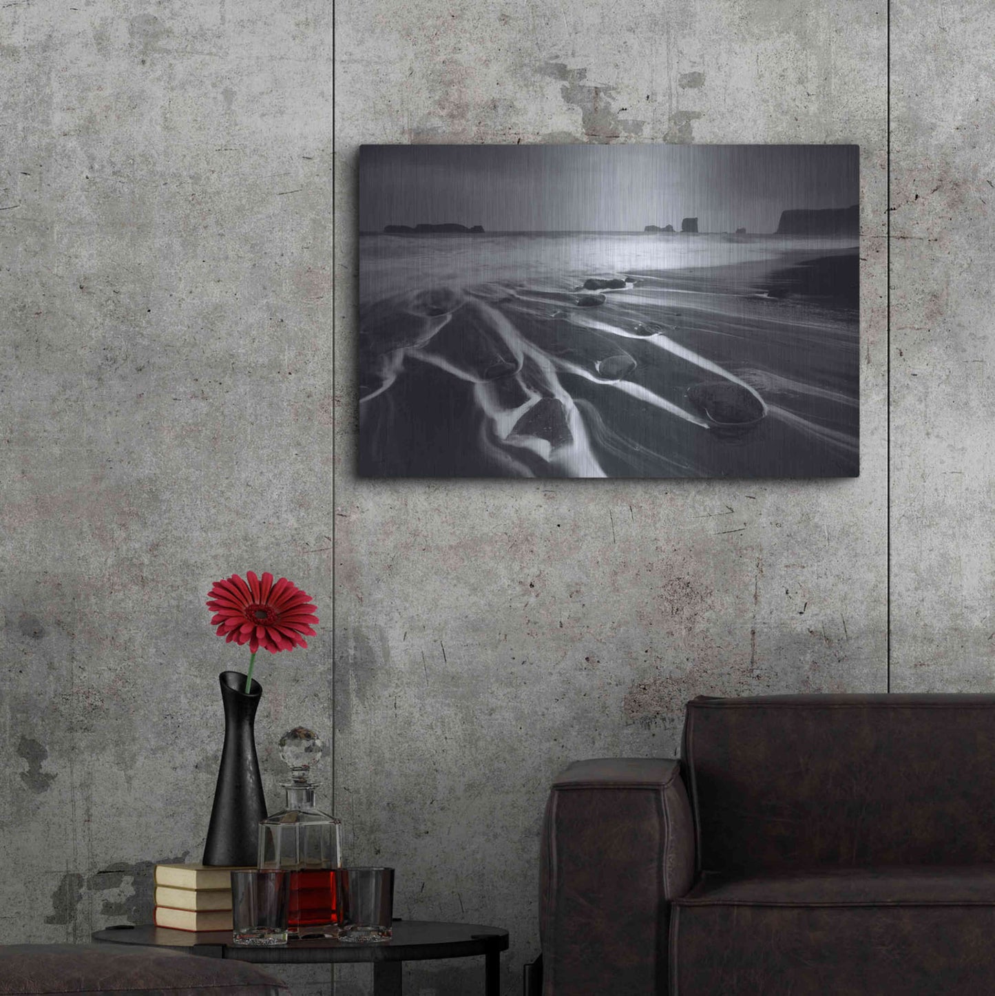 Luxe Metal Art 'Kirkjufjara' by Everlook Photography, Metal Wall Art,36x24