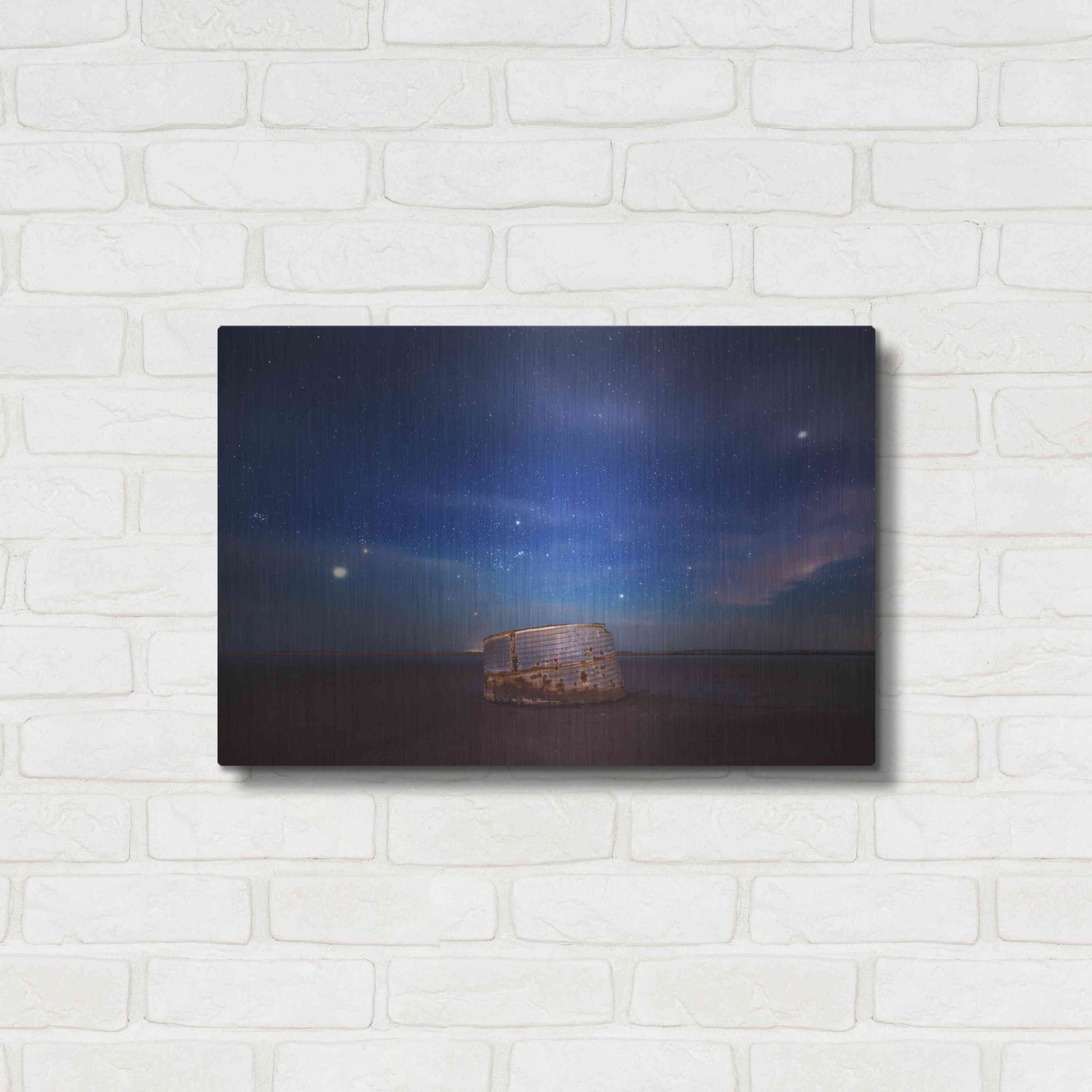 Luxe Metal Art 'Lake Bumbunga' by Everlook Photography, Metal Wall Art,24x16