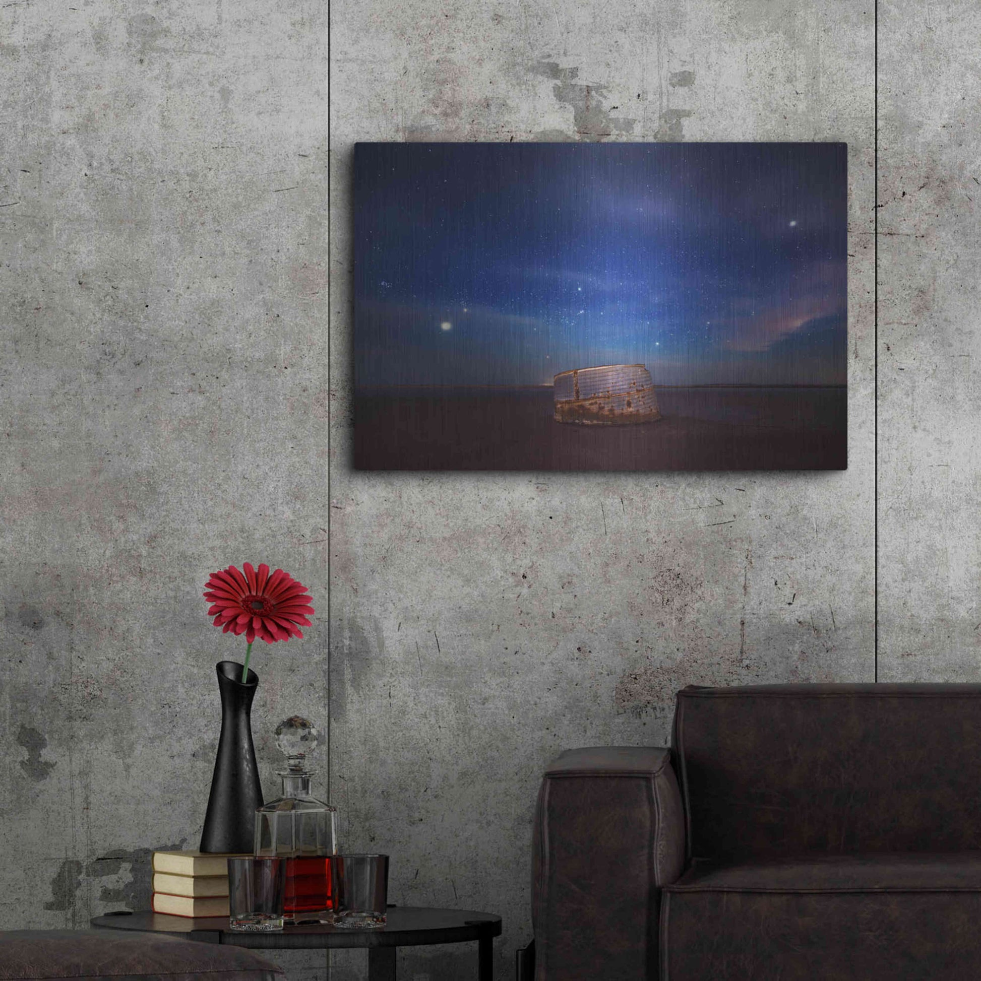 Luxe Metal Art 'Lake Bumbunga' by Everlook Photography, Metal Wall Art,36x24