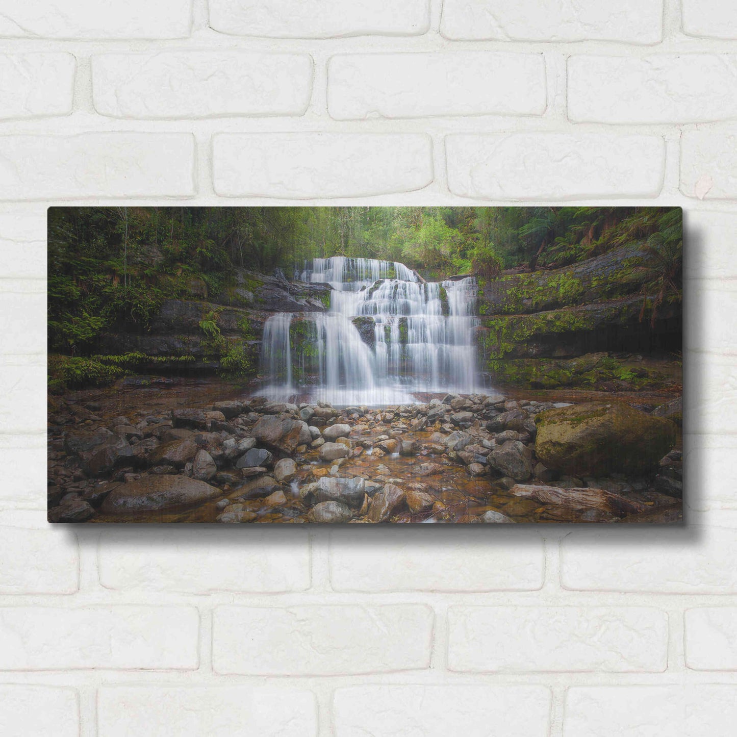 Luxe Metal Art 'Liffey Falls' by Everlook Photography, Metal Wall Art,24x12