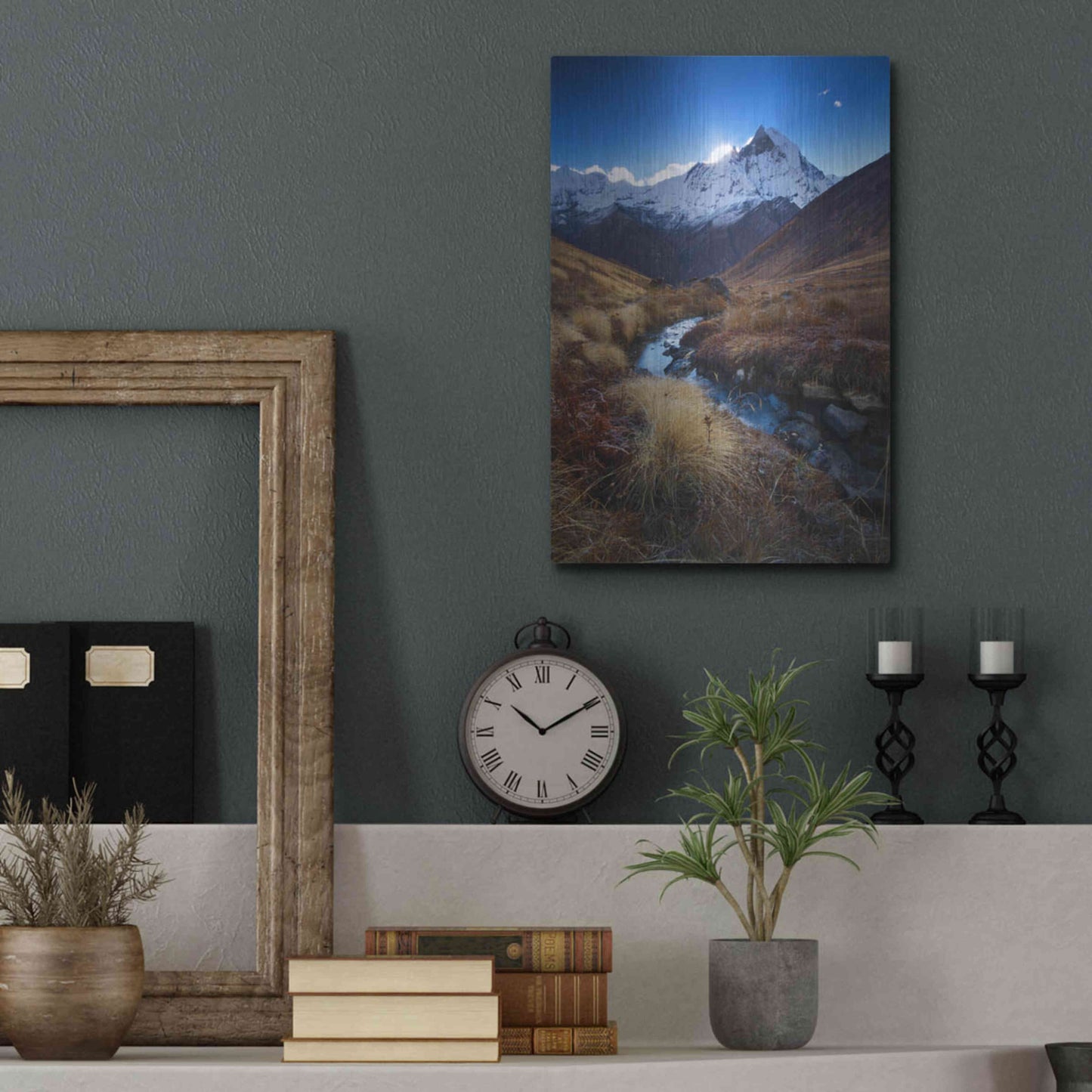 Luxe Metal Art 'Macchupucchre' by Everlook Photography, Metal Wall Art,12x16