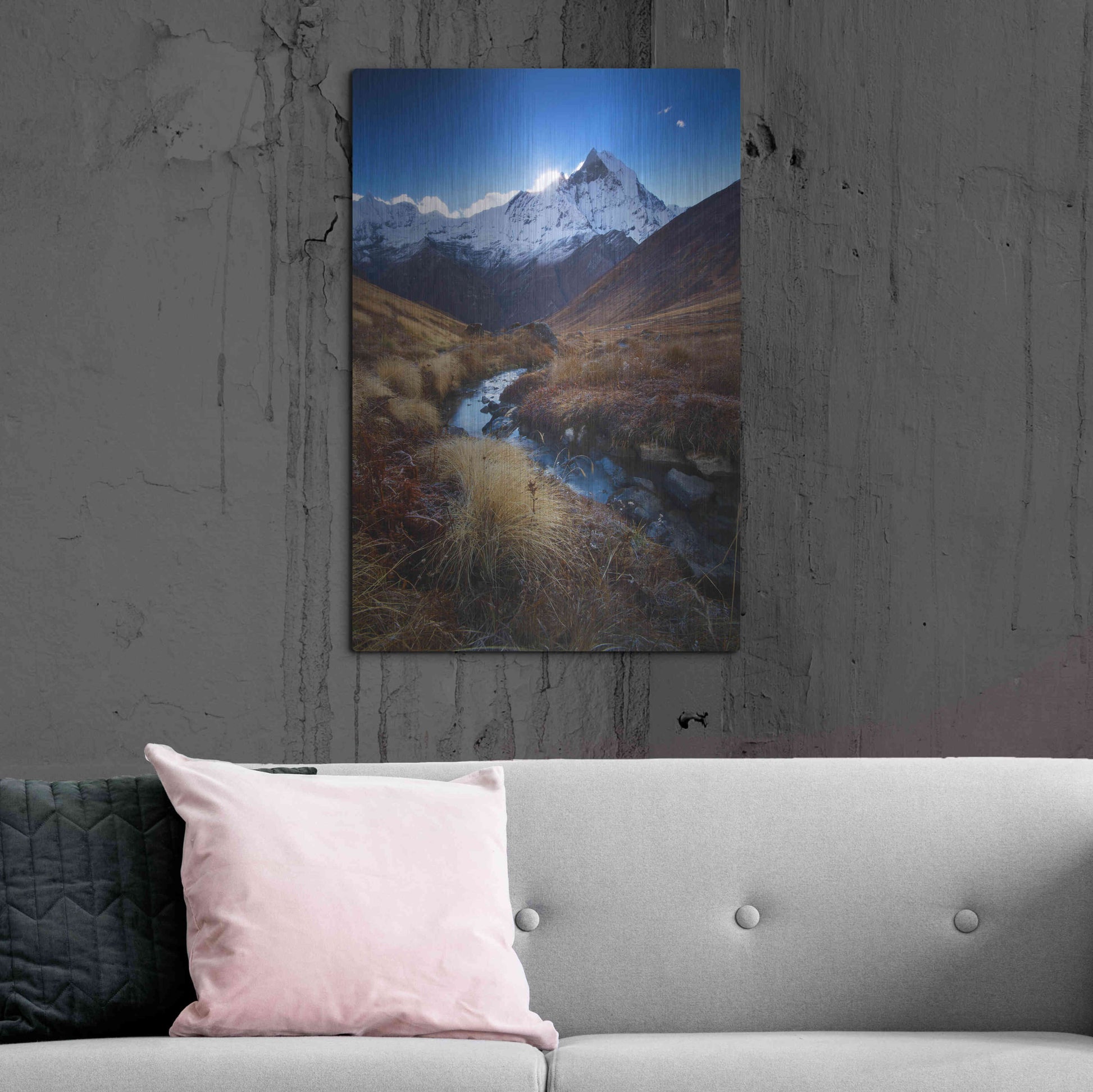 Luxe Metal Art 'Macchupucchre' by Everlook Photography, Metal Wall Art,24x36