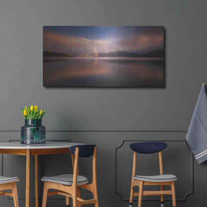 Luxe Metal Art 'Manapouri' by Everlook Photography, Metal Wall Art,48x24