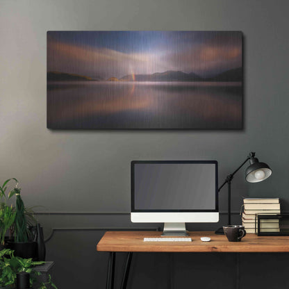 Luxe Metal Art 'Manapouri' by Everlook Photography, Metal Wall Art,48x24