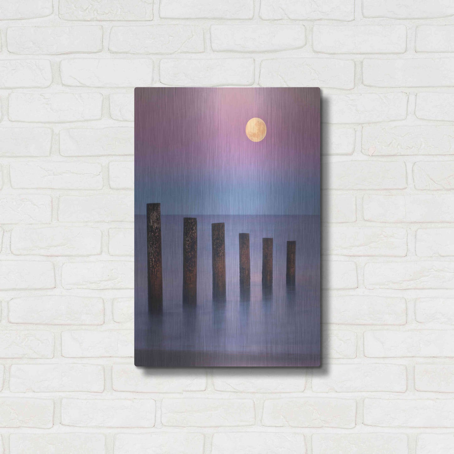 Luxe Metal Art 'Moana Moon' by Everlook Photography, Metal Wall Art,16x24