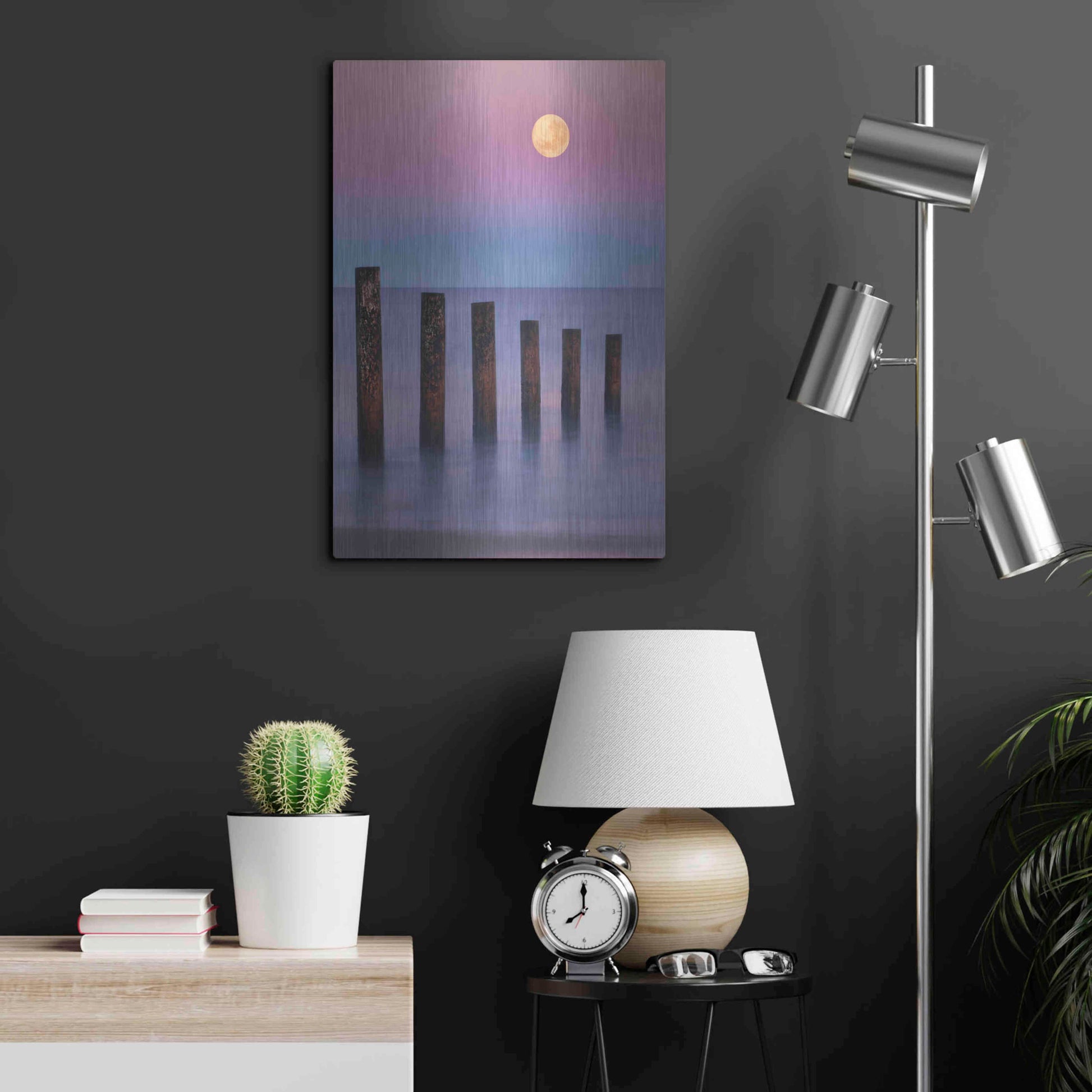Luxe Metal Art 'Moana Moon' by Everlook Photography, Metal Wall Art,16x24