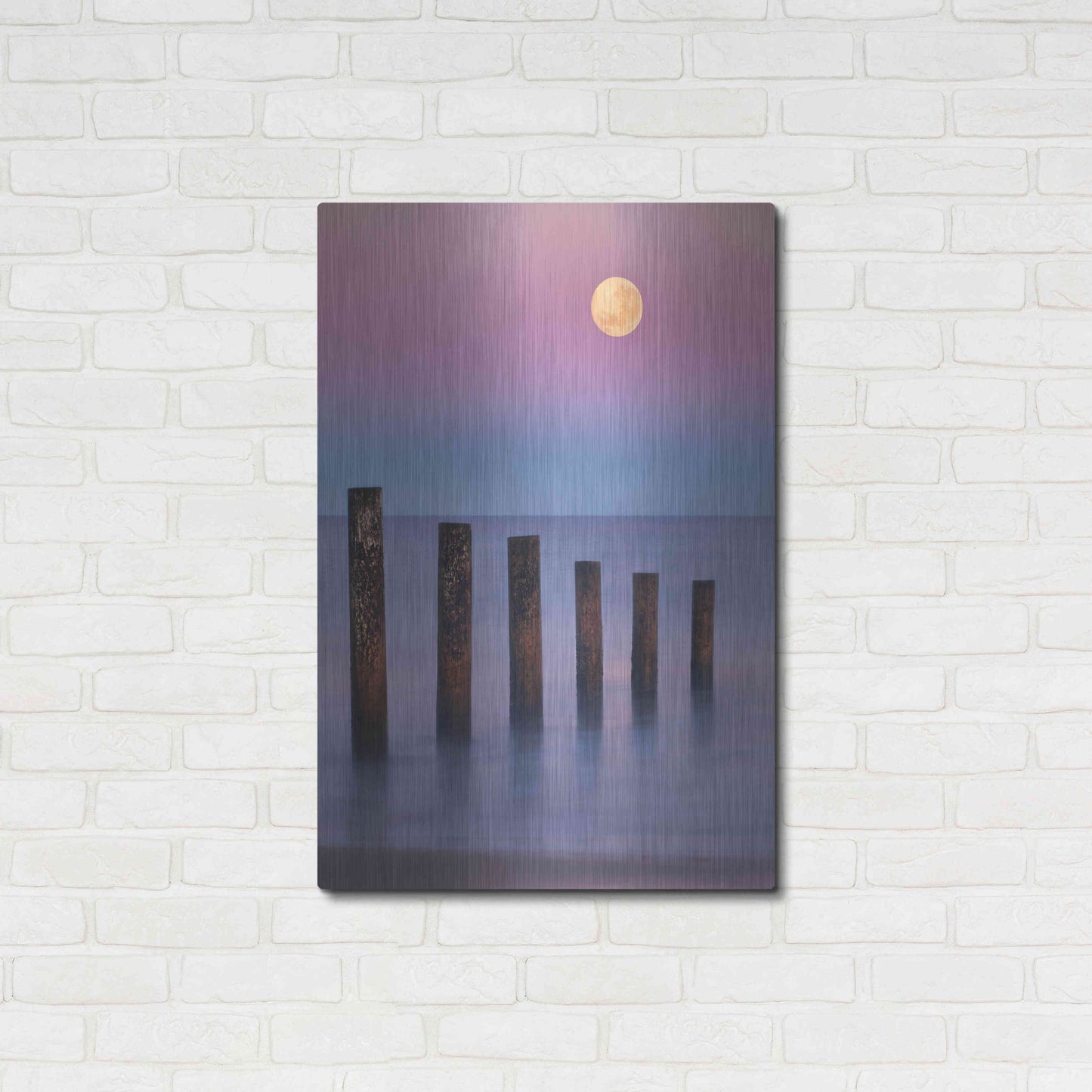 Luxe Metal Art 'Moana Moon' by Everlook Photography, Metal Wall Art,24x36