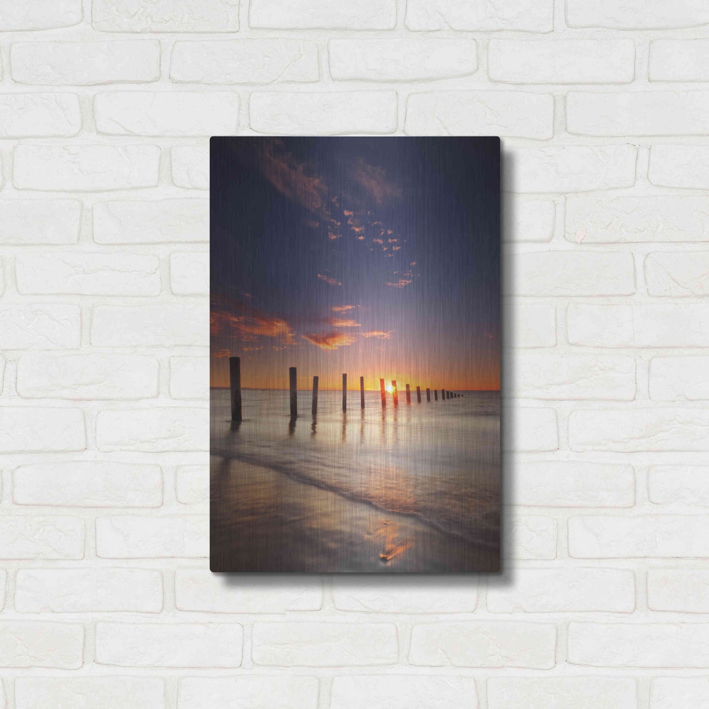 Luxe Metal Art 'Moana' by Everlook Photography, Metal Wall Art,16x24