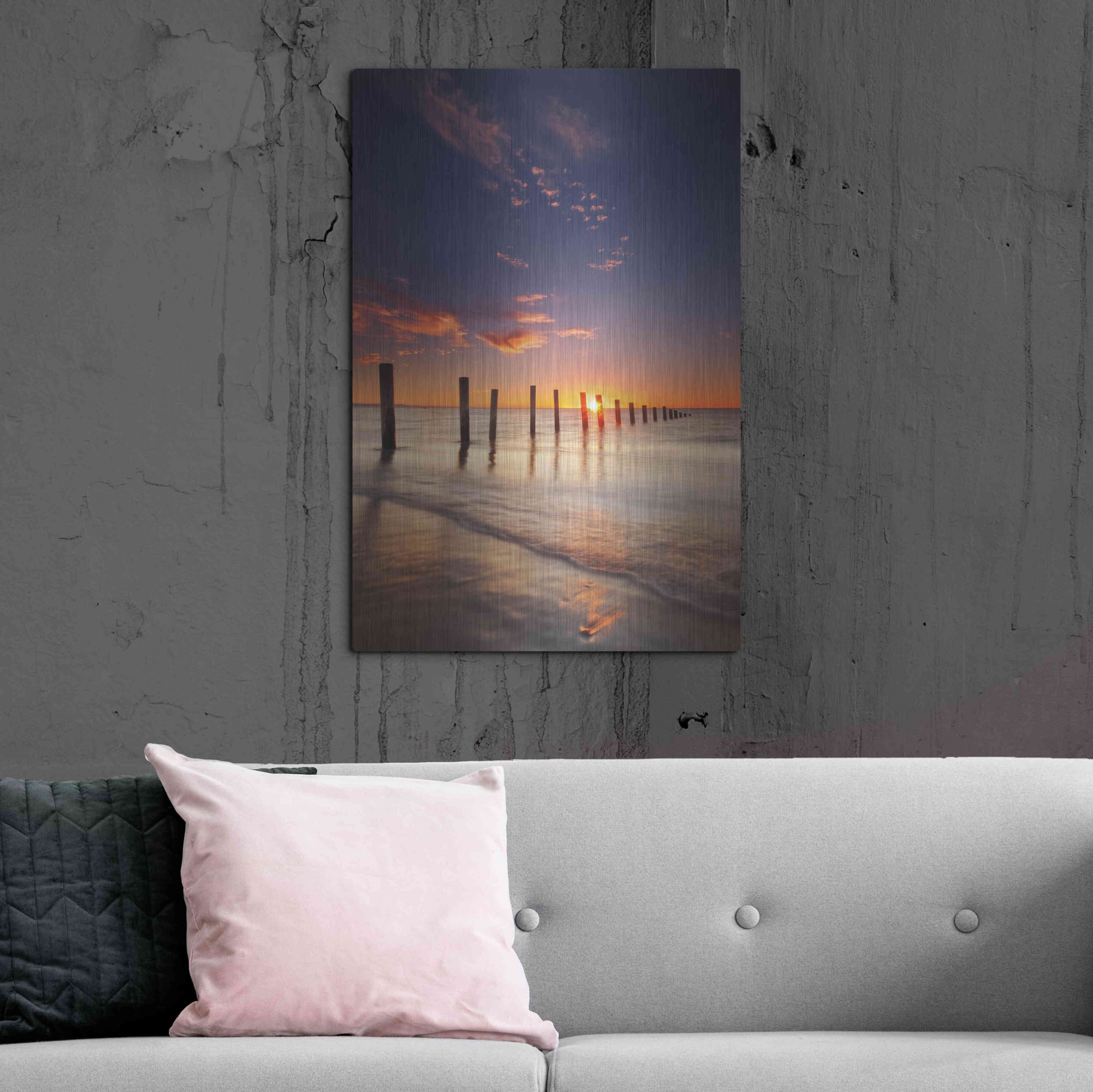Luxe Metal Art 'Moana' by Everlook Photography, Metal Wall Art,24x36