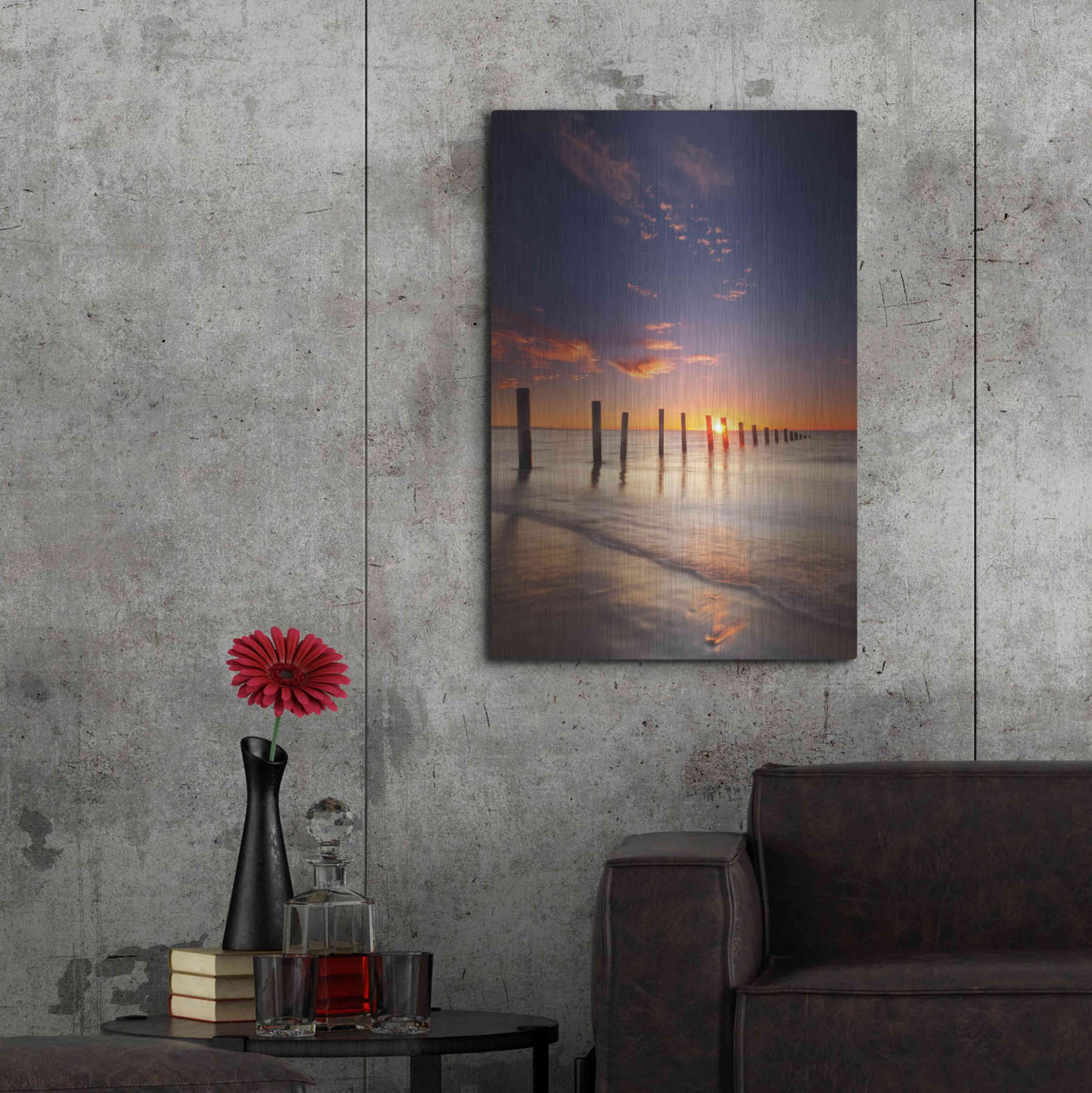Luxe Metal Art 'Moana' by Everlook Photography, Metal Wall Art,24x36