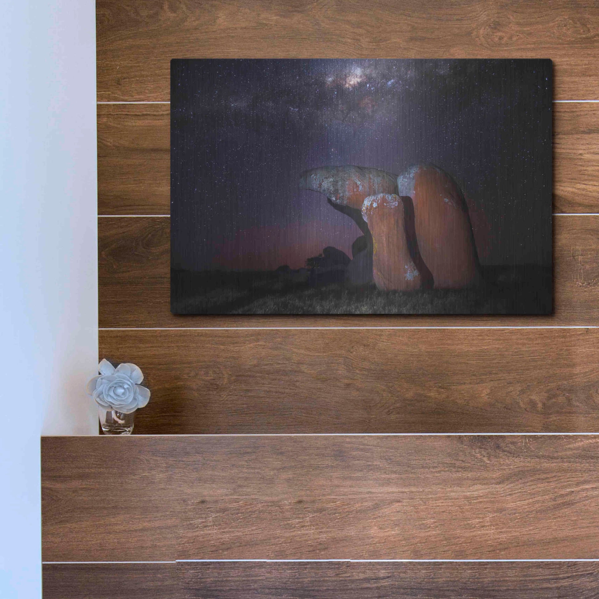 Luxe Metal Art 'Murphys Haystacks' by Everlook Photography, Metal Wall Art,16x12