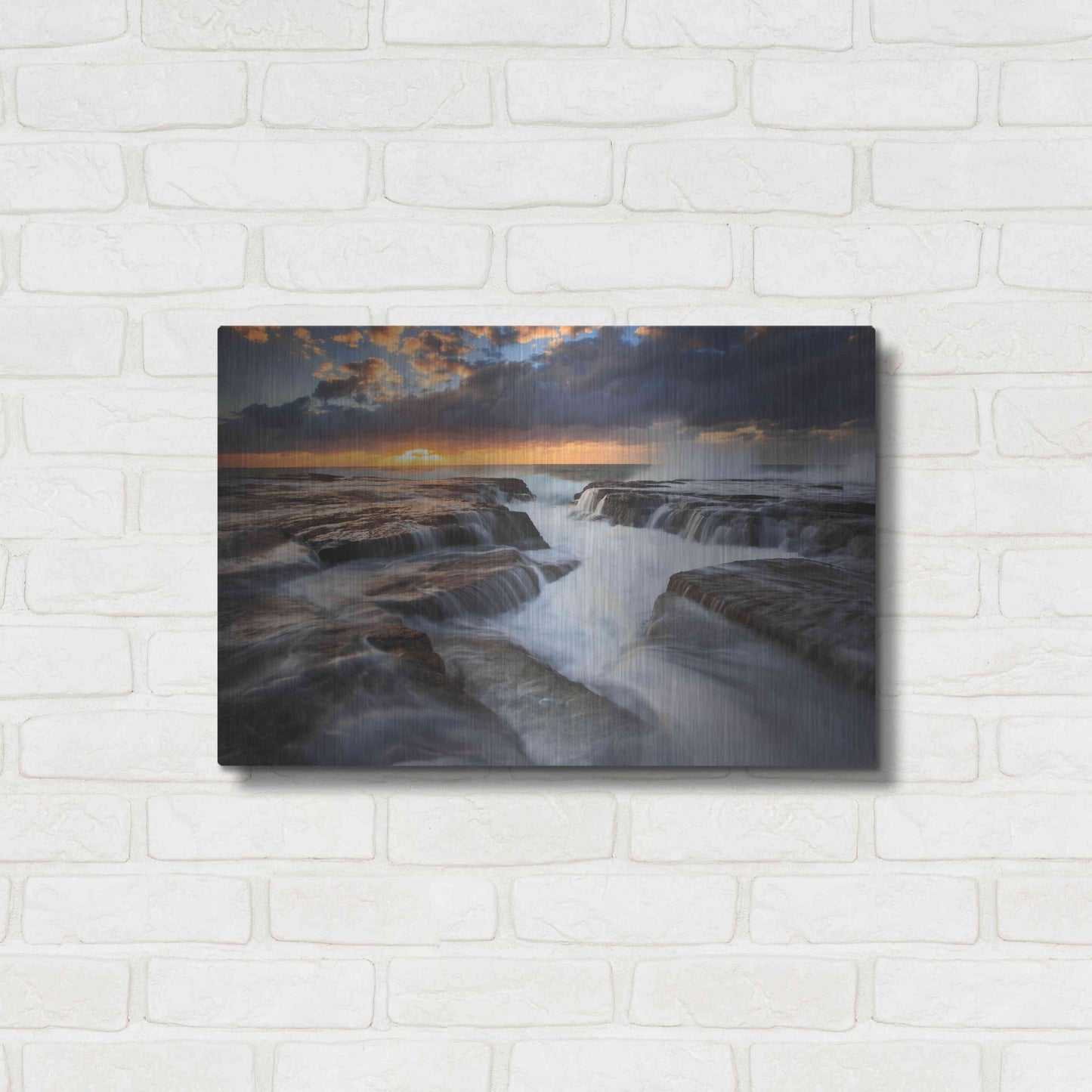 Luxe Metal Art 'Narrabeen' by Everlook Photography, Metal Wall Art,24x16