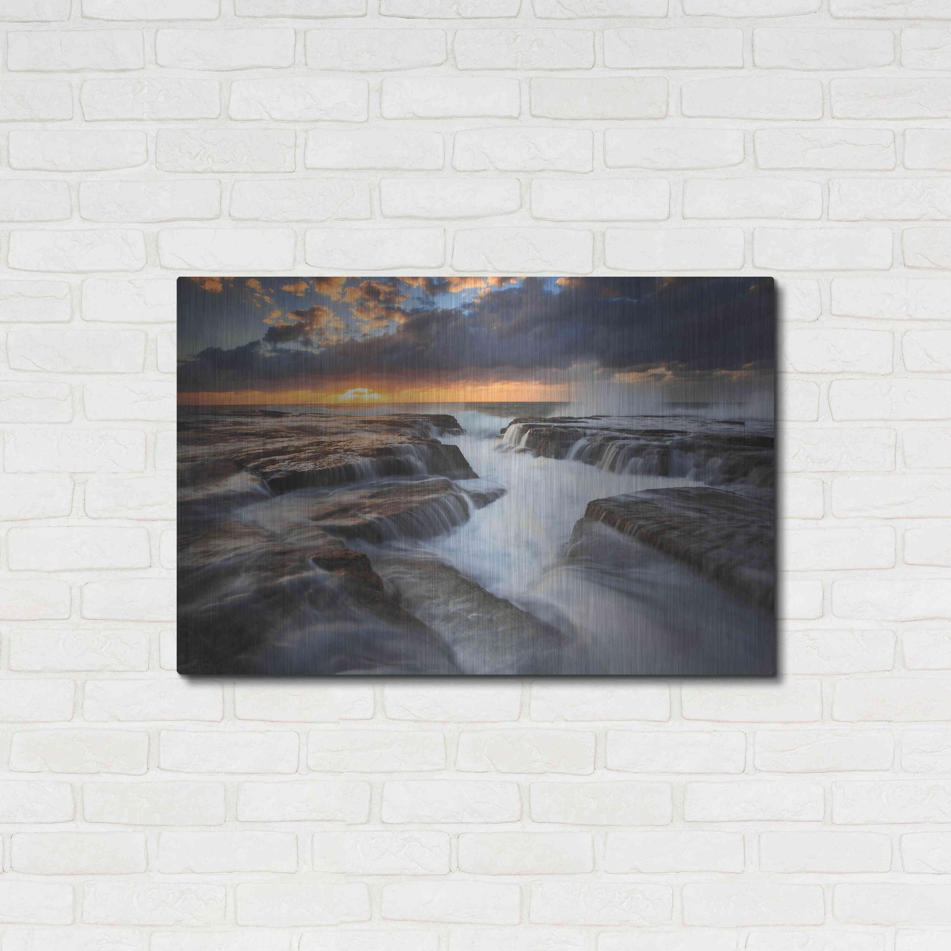 Luxe Metal Art 'Narrabeen' by Everlook Photography, Metal Wall Art,36x24