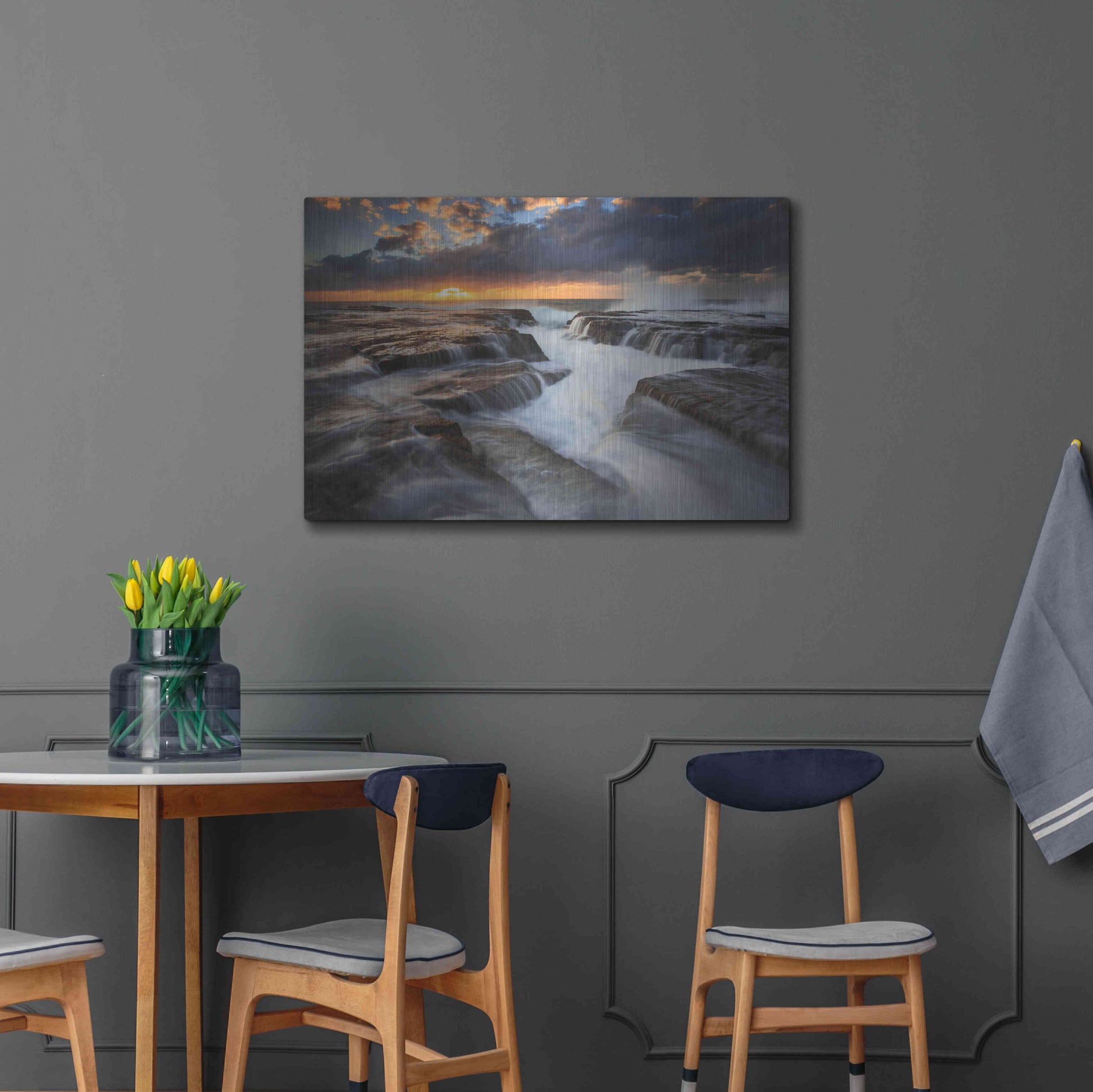 Luxe Metal Art 'Narrabeen' by Everlook Photography, Metal Wall Art,36x24